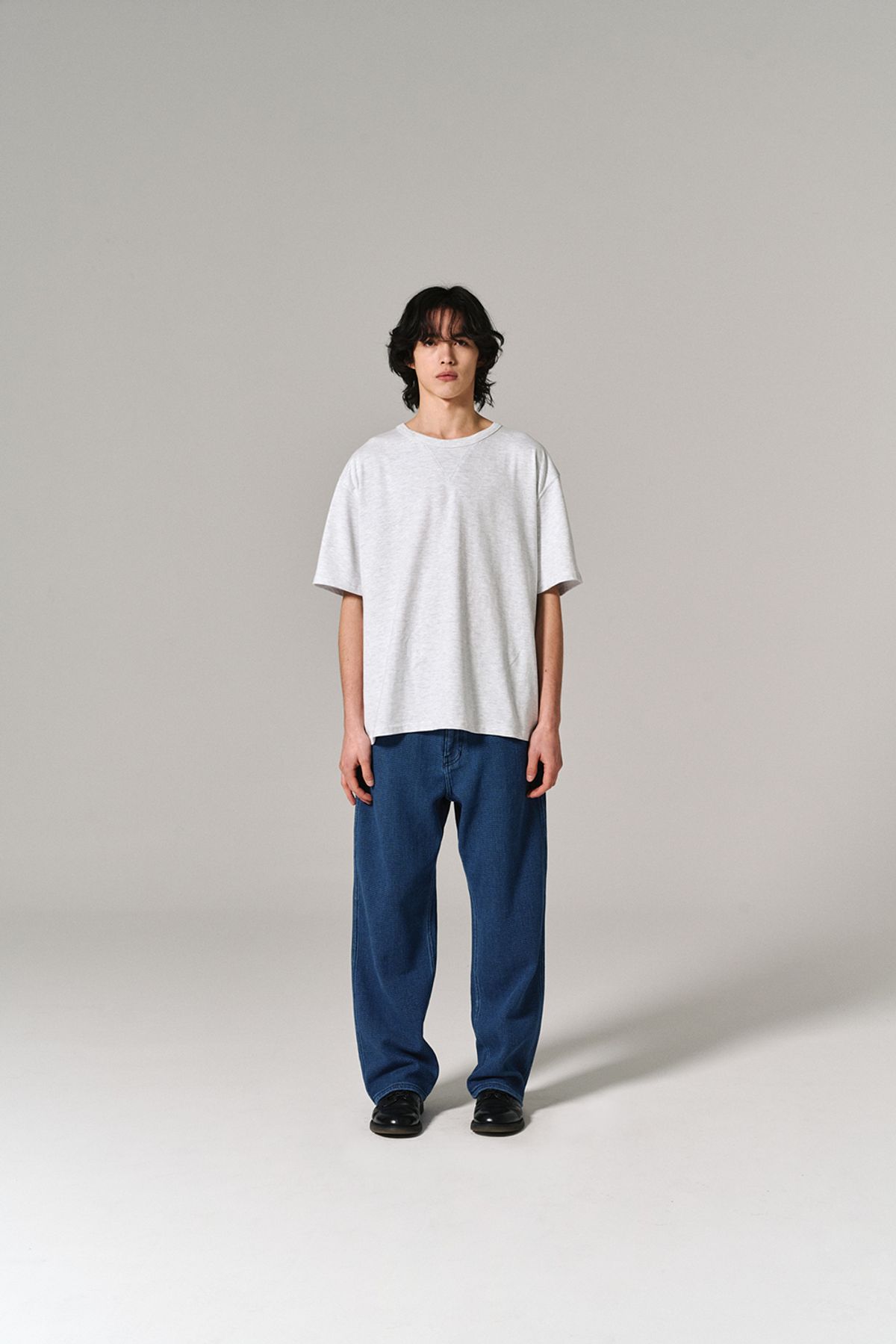히즈핸더(HISHANDER) WASHED SASHIKO DENIM PANTS