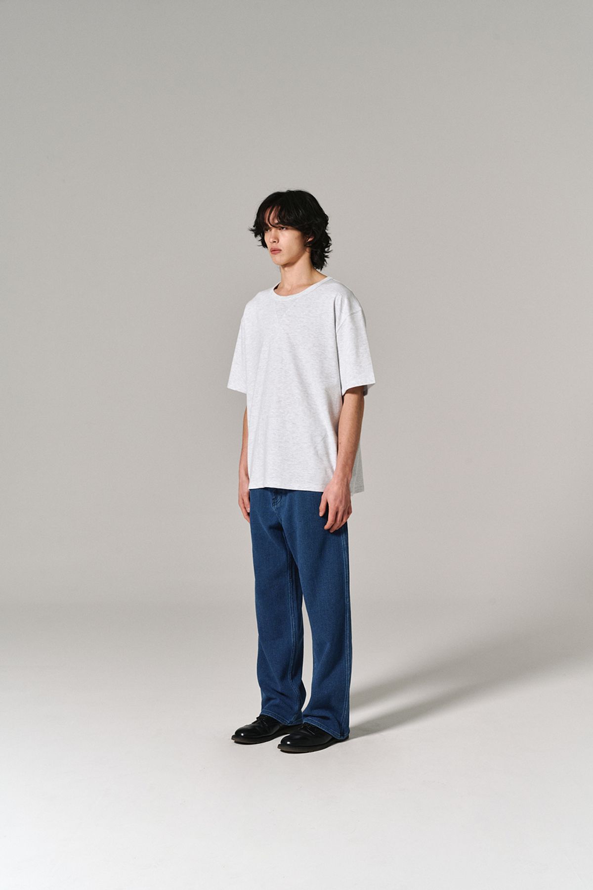 히즈핸더(HISHANDER) WASHED SASHIKO DENIM PANTS