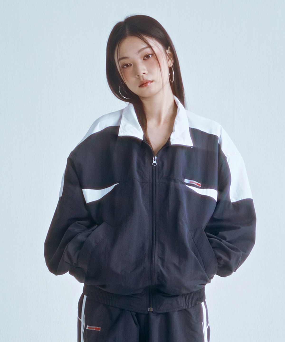 포영(FOUR YOUNG) 00 Wind Breaker Navy (Unisex)