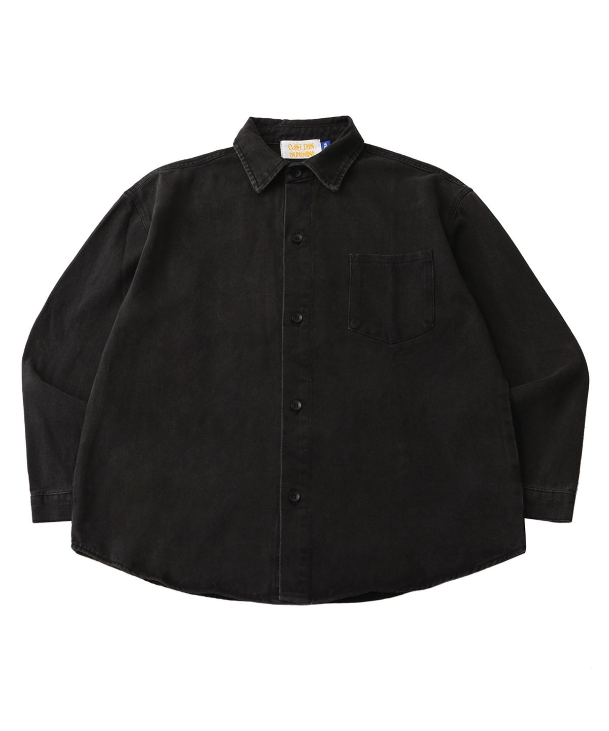 골든선샤인(GOLDEN SUNSHINE) Washed denim over shirts_Black