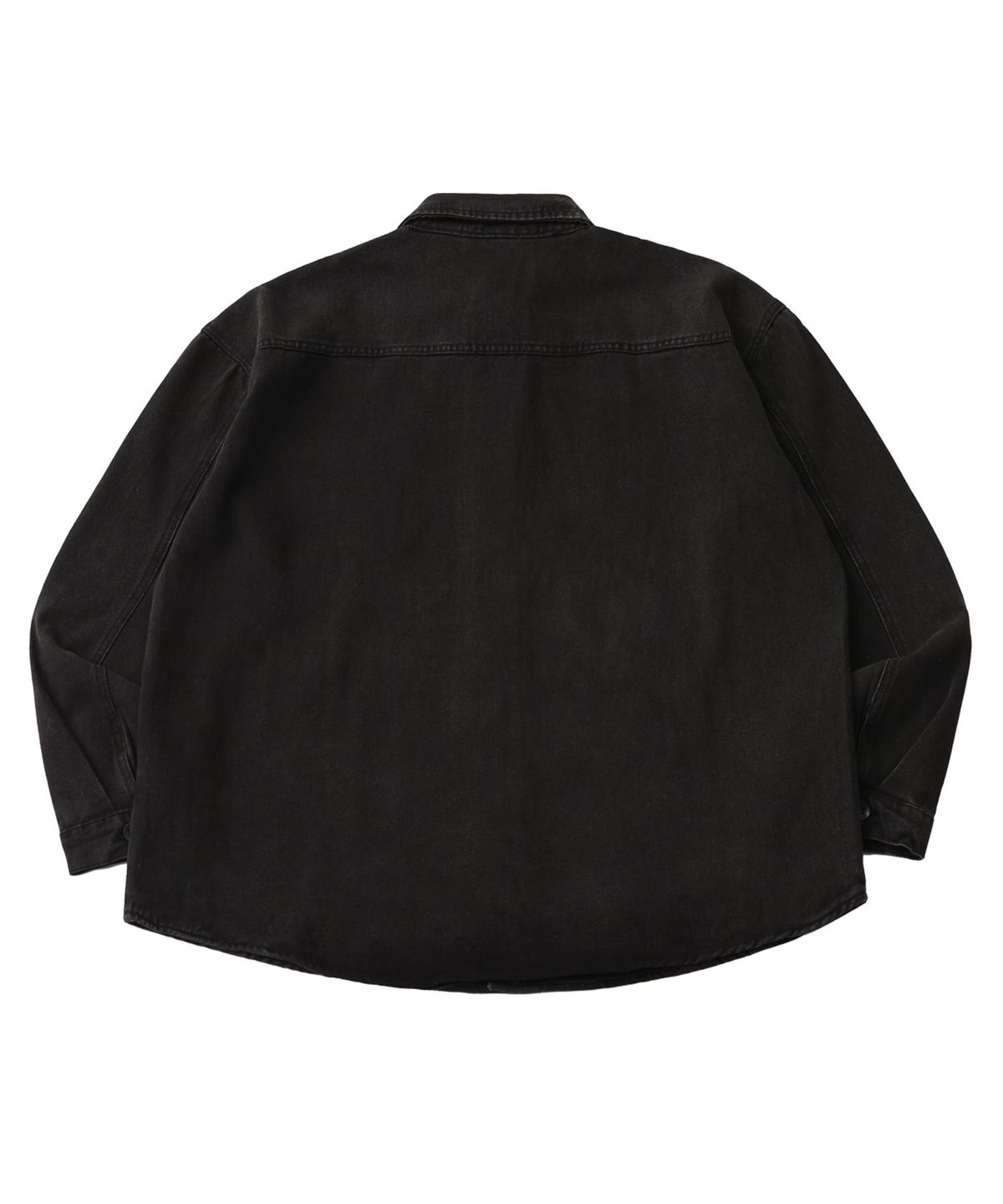 골든선샤인(GOLDEN SUNSHINE) Washed denim over shirts_Black