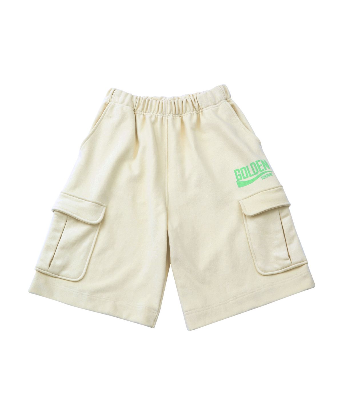 골든선샤인(GOLDEN SUNSHINE) Golden cargo sweat shorts_Ivory
