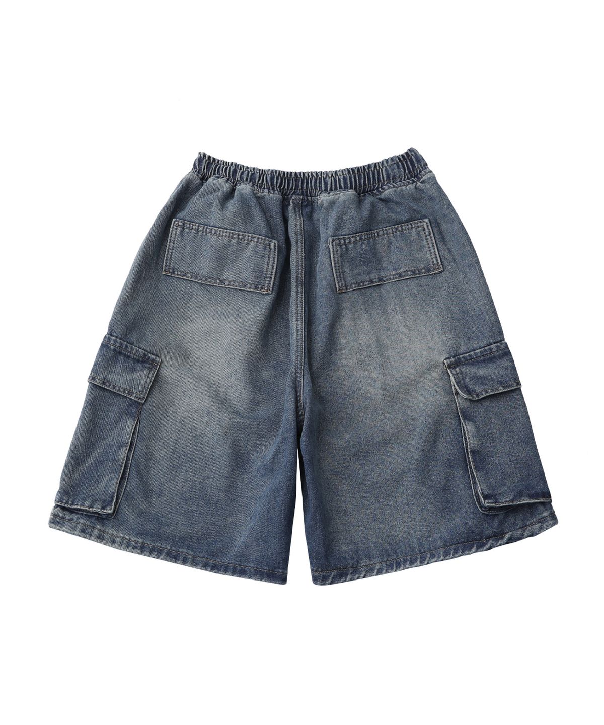 골든선샤인(GOLDEN SUNSHINE) Damage cargo denim shorts_Blue