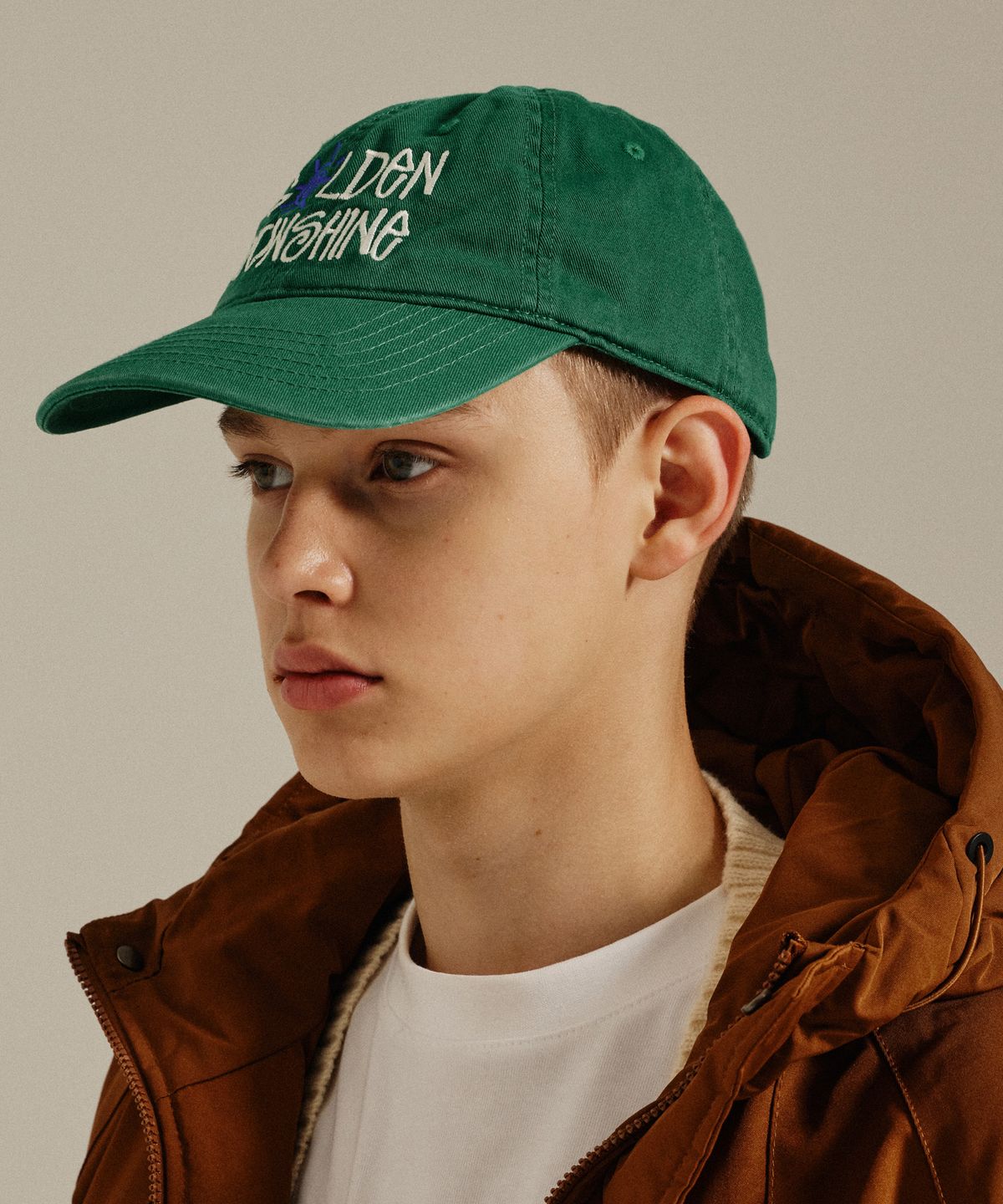 골든선샤인(GOLDEN SUNSHINE) Washed Logo Ball Cap_Green