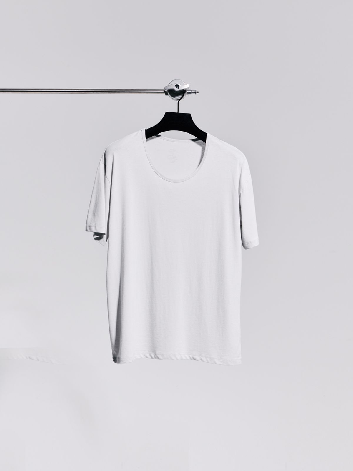 고저(GOZER) UNDER HALF T-SHIRT_LIGHT GREY
