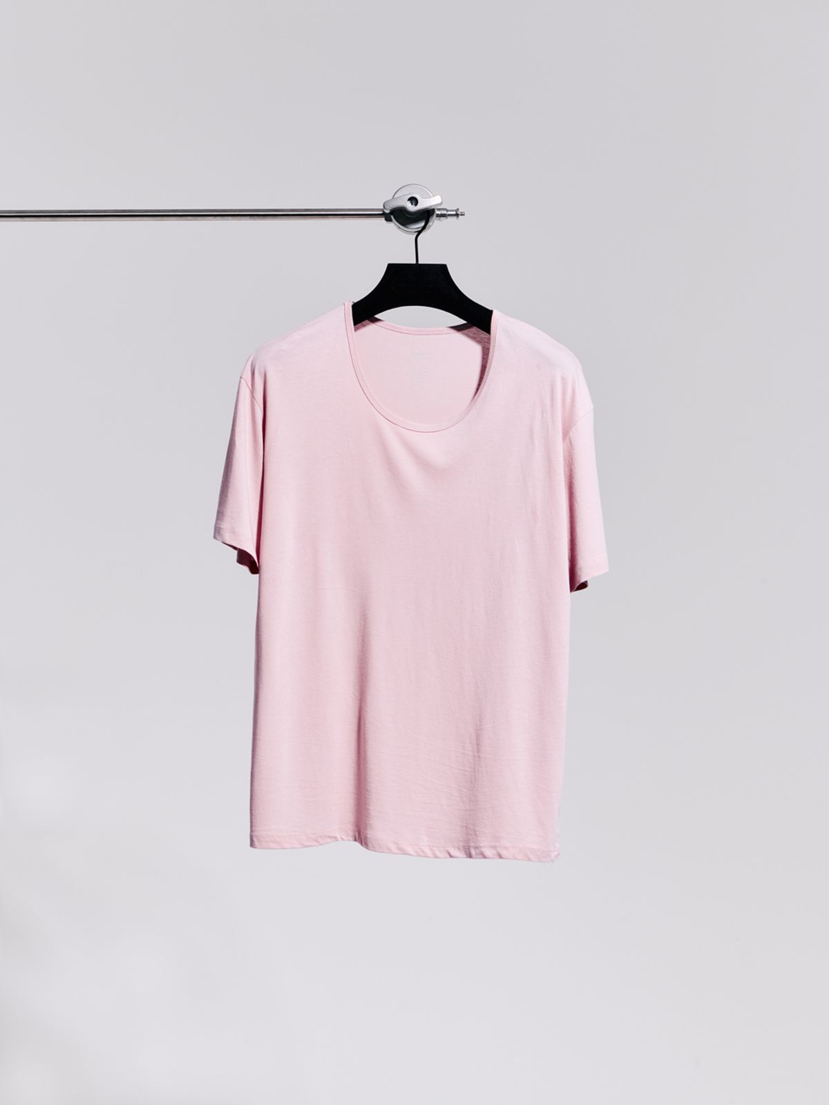 고저(GOZER) UNDER HALF T-SHIRT_LILAC PINK