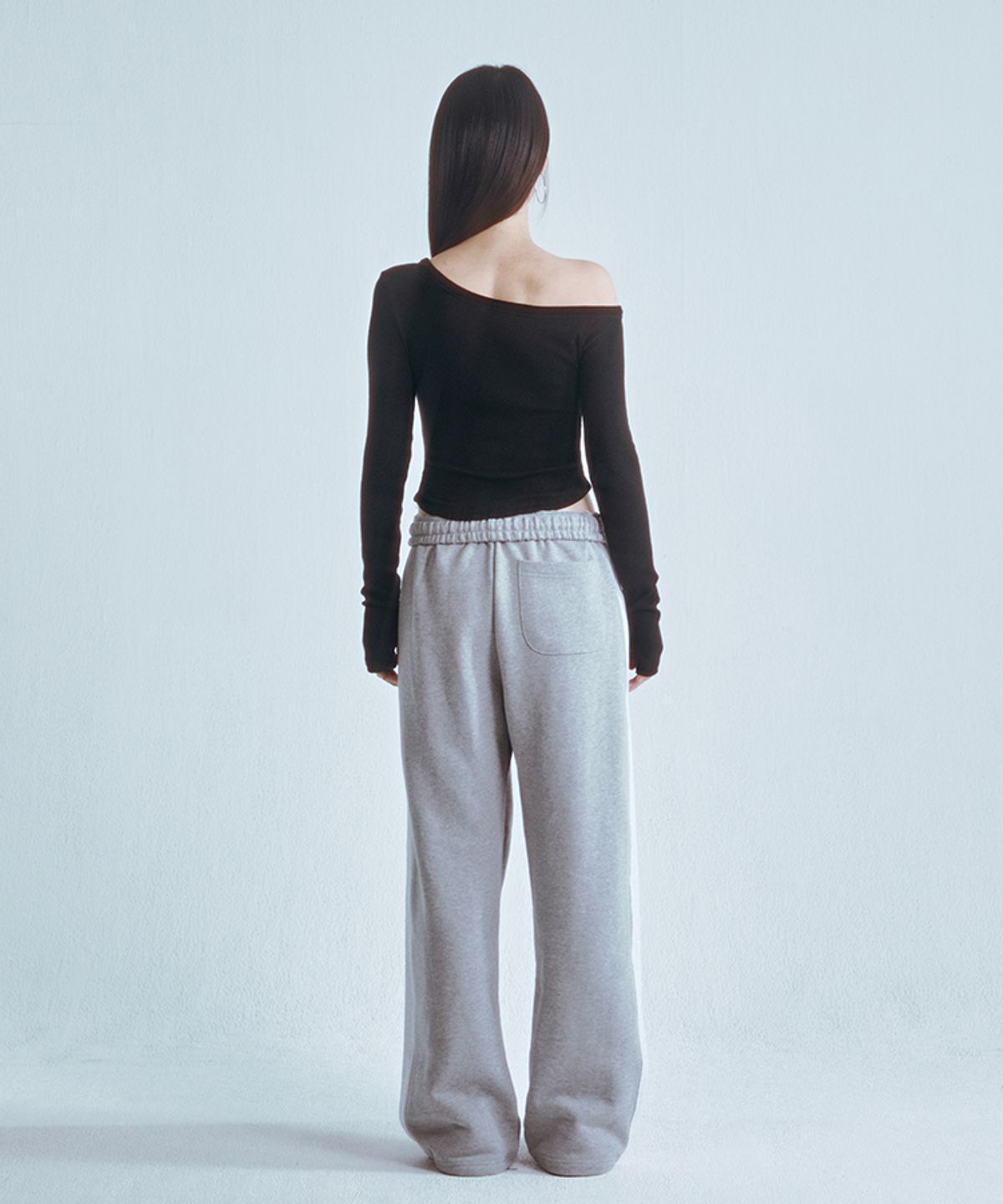 포영(FOUR YOUNG) Uniform Jogger Pants Melange Grey
