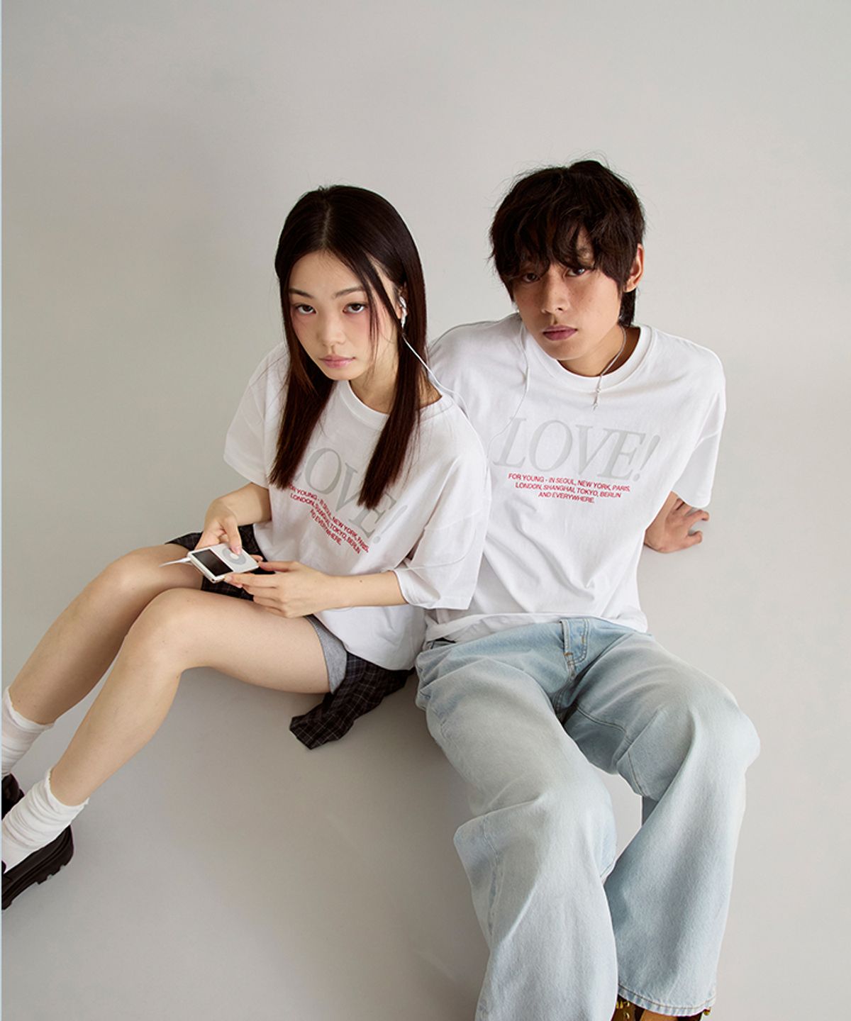 포영(FOUR YOUNG) LOVE! T-shirts Crop (Unisex)