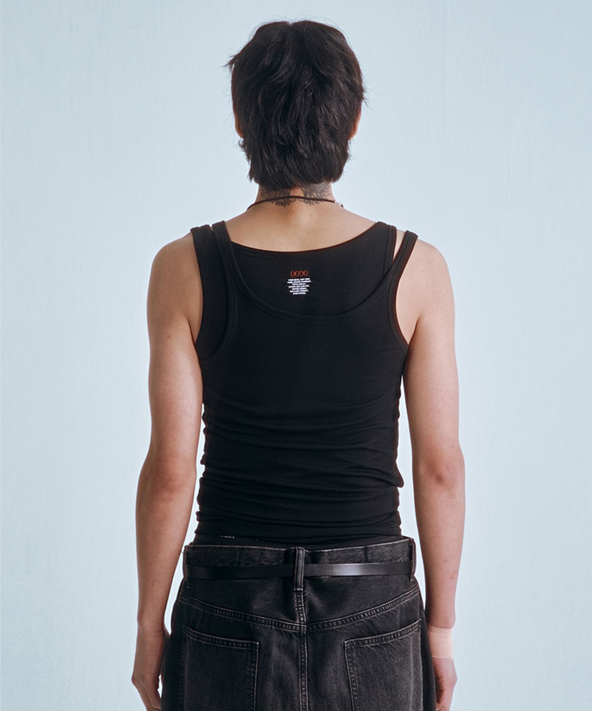 포영(FOUR YOUNG) Layered Sleeveless Black (MAN)