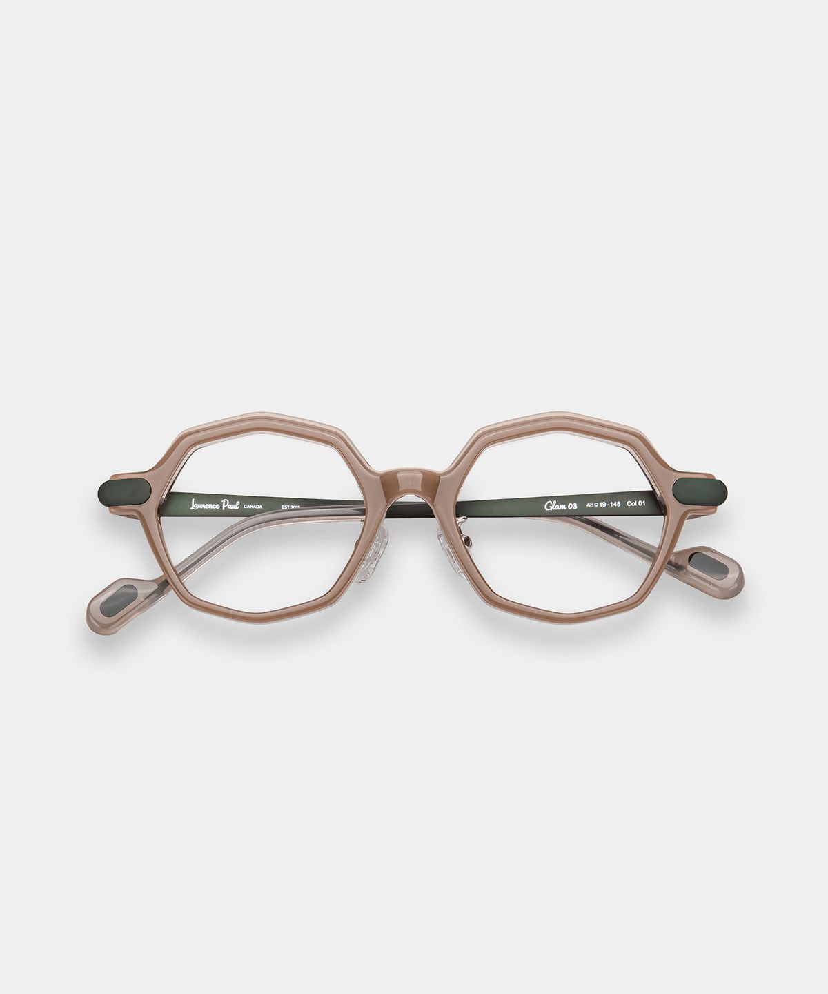 로렌스폴(LAURENCE PAUL) GLAM03 C1 mocha brown&green