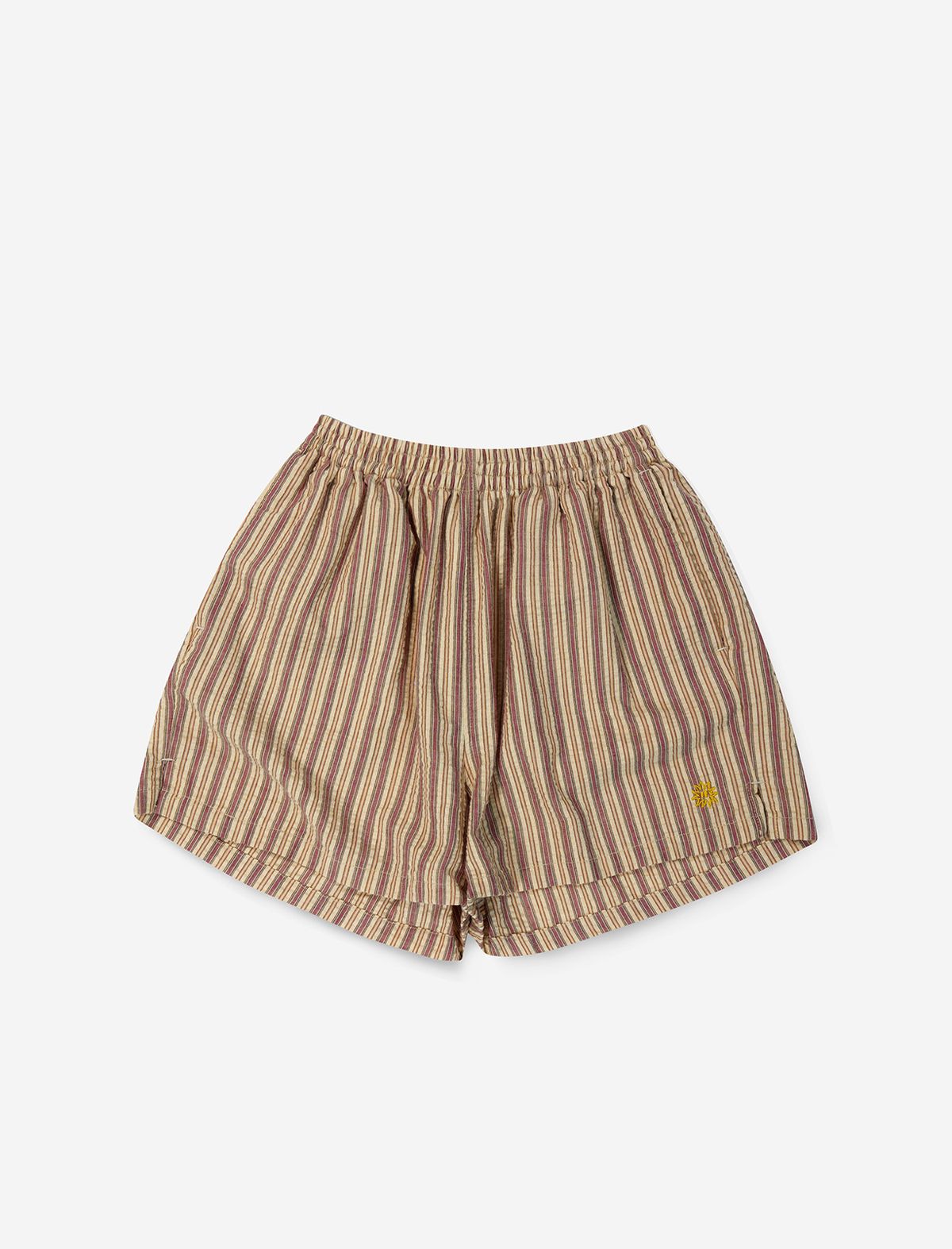 플랫웨이브 인 서울(FLATWAVE IN SEOUL) Hazy Stripe Shorts Red