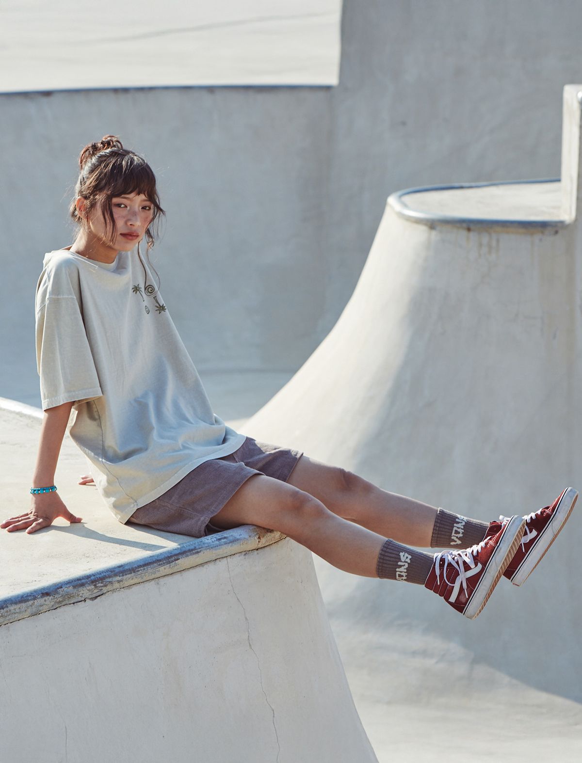 플랫웨이브 인 서울(FLATWAVE IN SEOUL) Coasst Corduroy Walkshorts Taupe