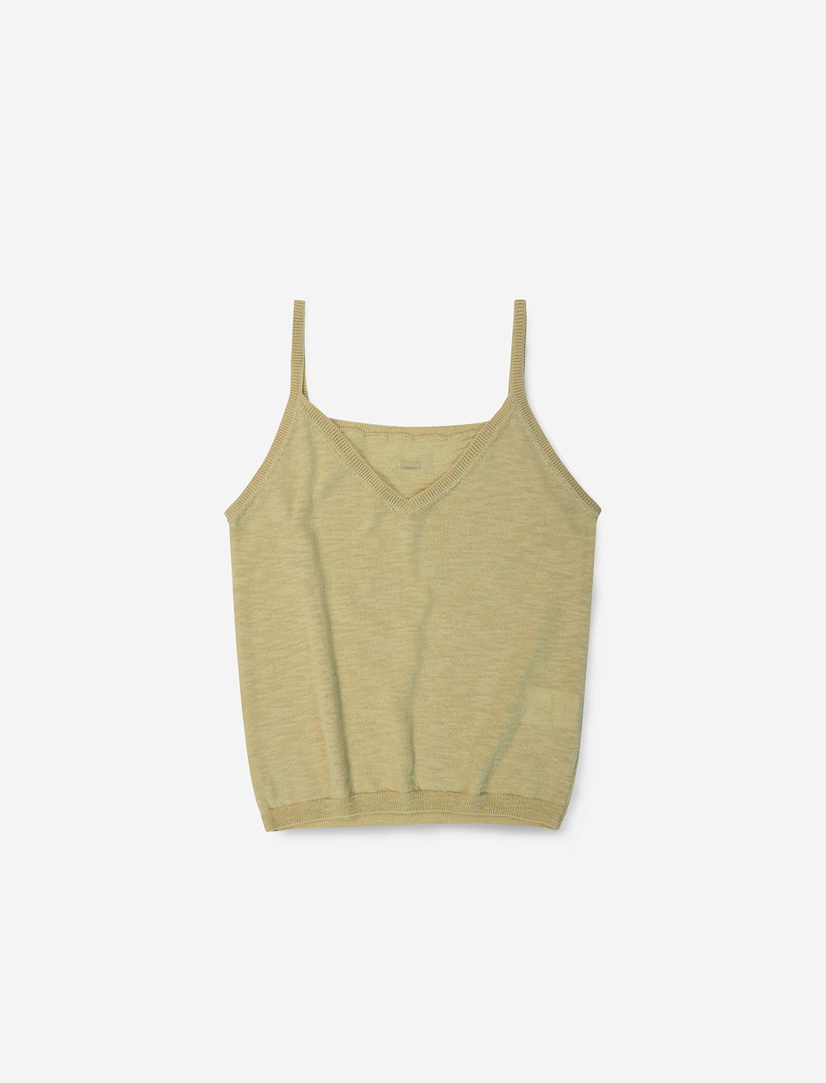 플랫웨이브 인 서울(FLATWAVE IN SEOUL) Pale Linen Cardigan/Sleeveless Set Mustard