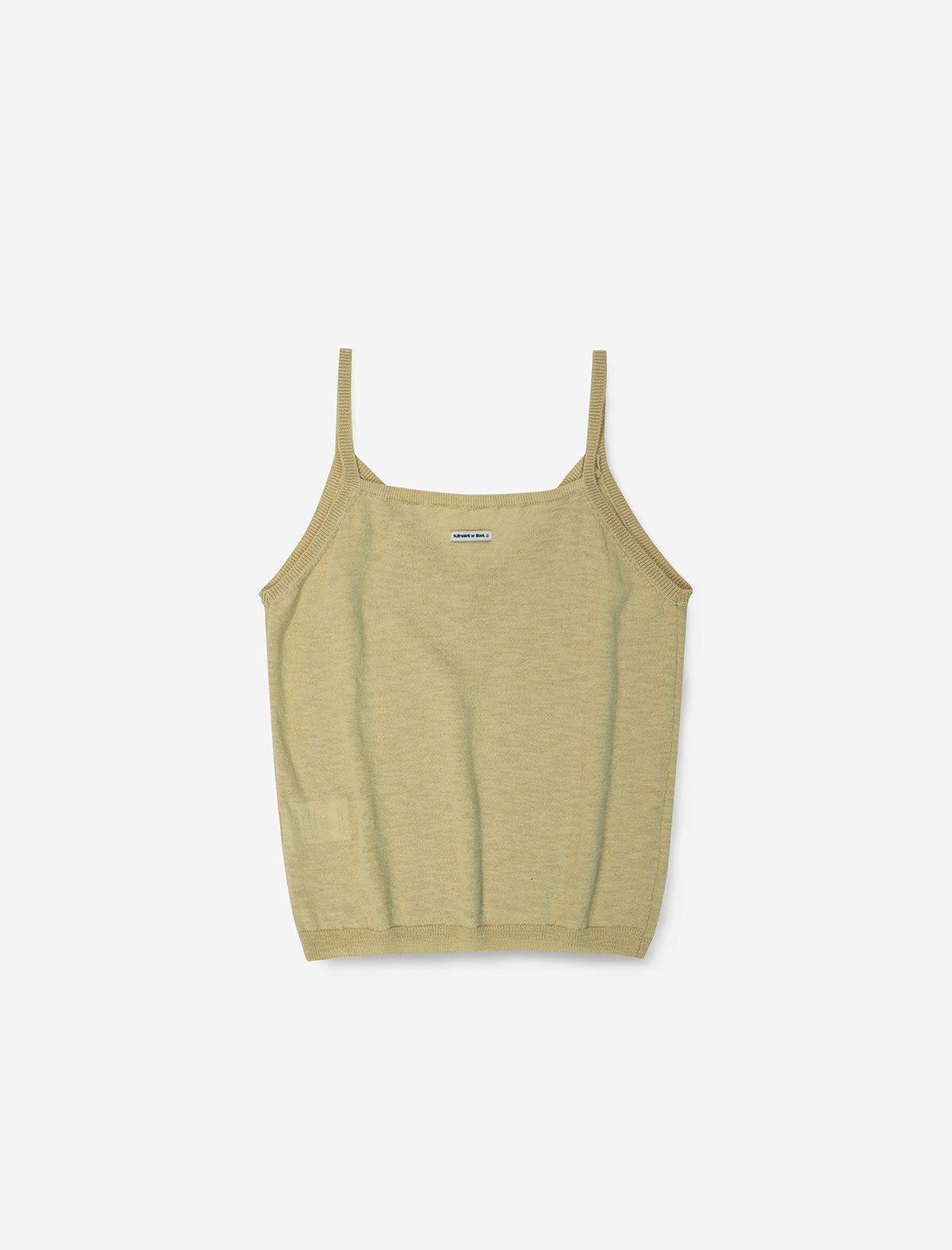 플랫웨이브 인 서울(FLATWAVE IN SEOUL) Pale Linen Cardigan/Sleeveless Set Mustard