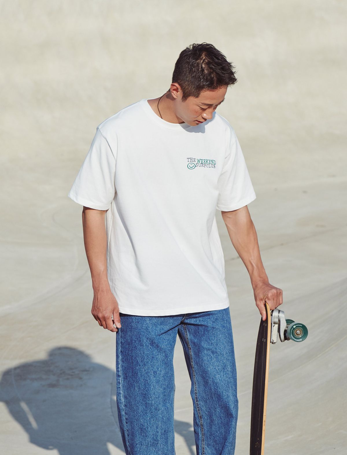 플랫웨이브 인 서울(FLATWAVE IN SEOUL) Aren Print T-Shirts White