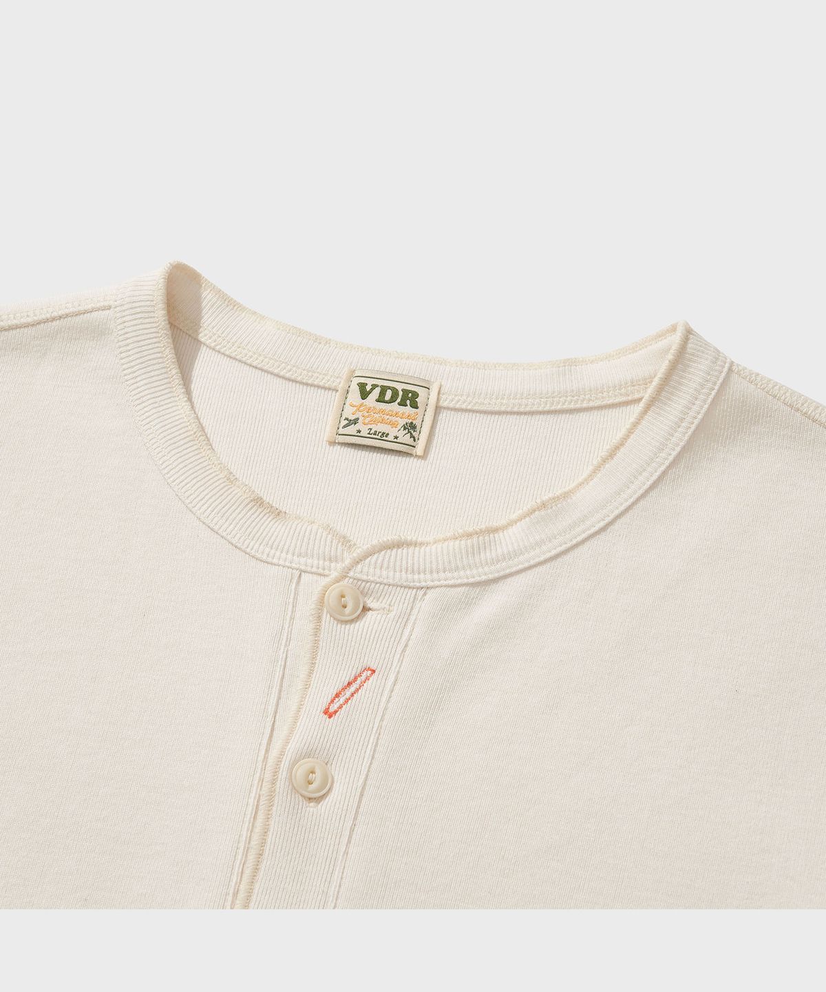 비디알(VDR) BIKERS HENLY NECK T-SHIRT [Vanilla]