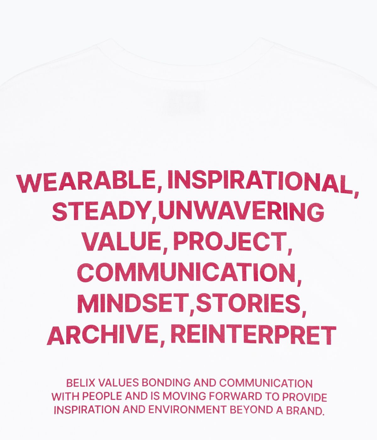 벨릭스(BELIX) oversized identity t-shirt (white)