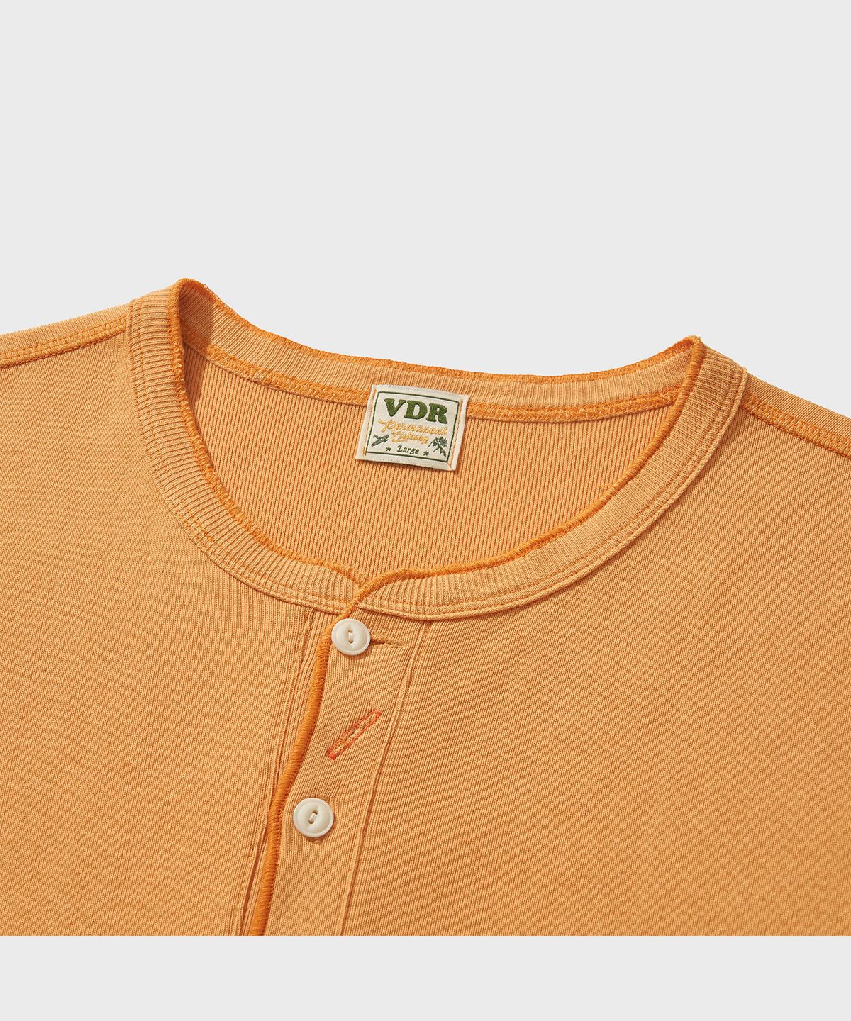 비디알(VDR) BIKERS HENLY NECK T-SHIRT [Sun Orange]
