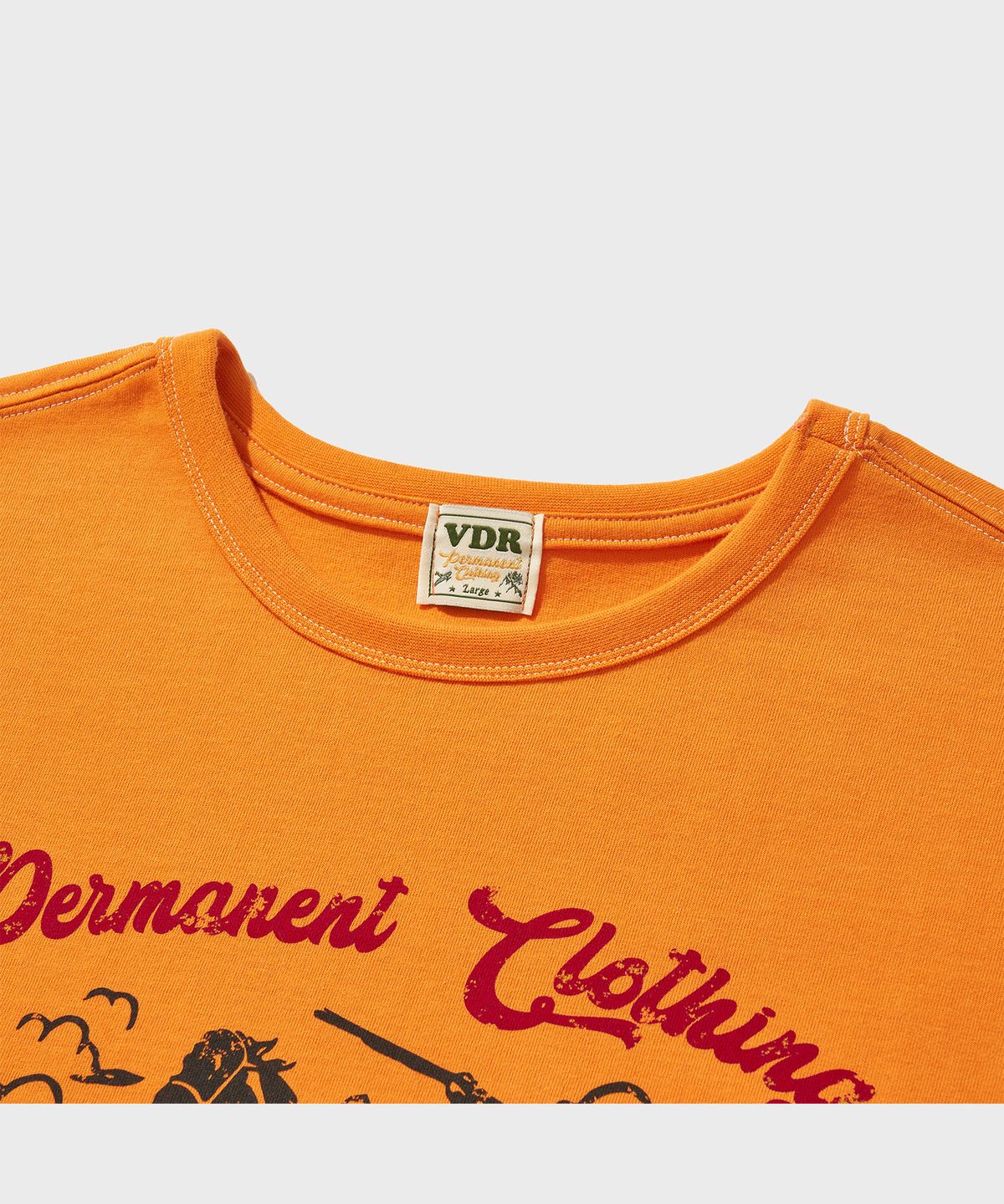 비디알(VDR) ROUGHRIDERS T-SHIRT [Flame Orange]