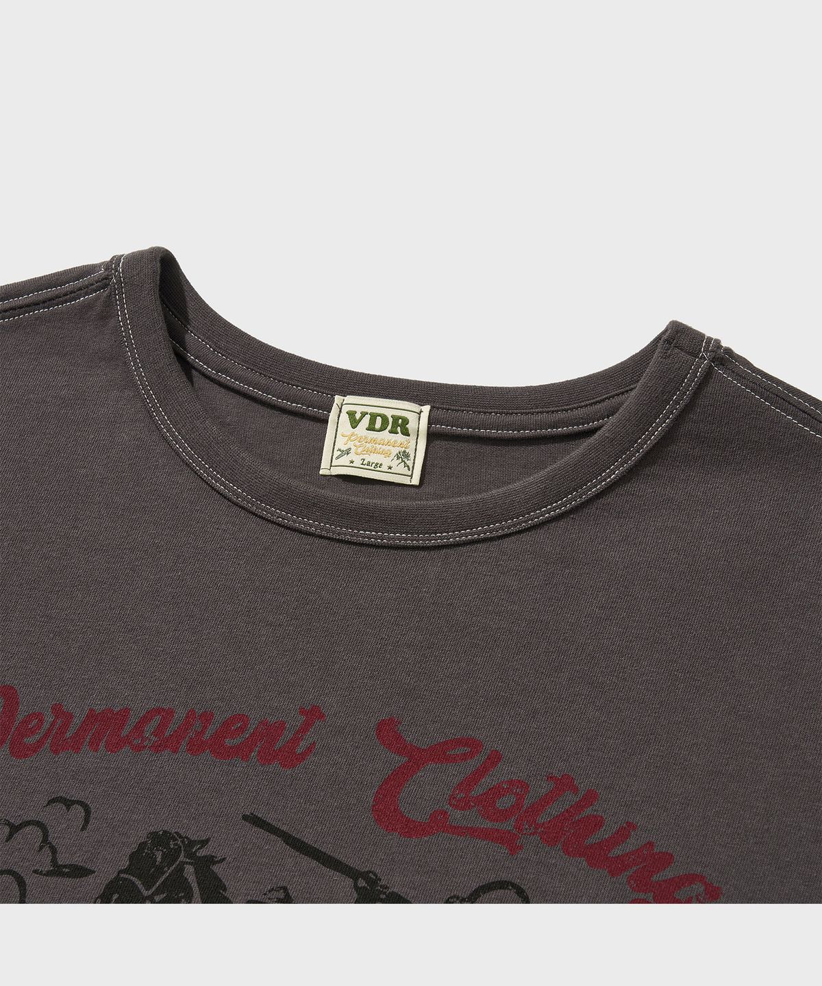 비디알(VDR) ROUGHRIDERS T-SHIRT [Stone Gray]