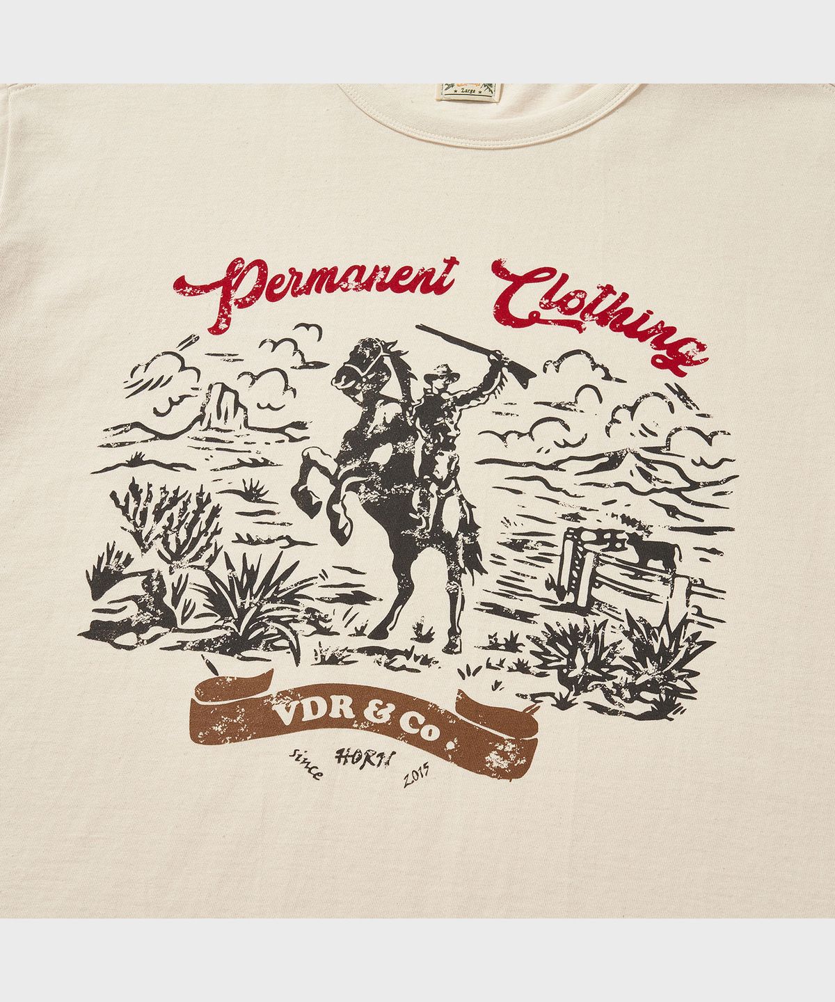 비디알(VDR) ROUGHRIDERS T-SHIRT [Vanilla]
