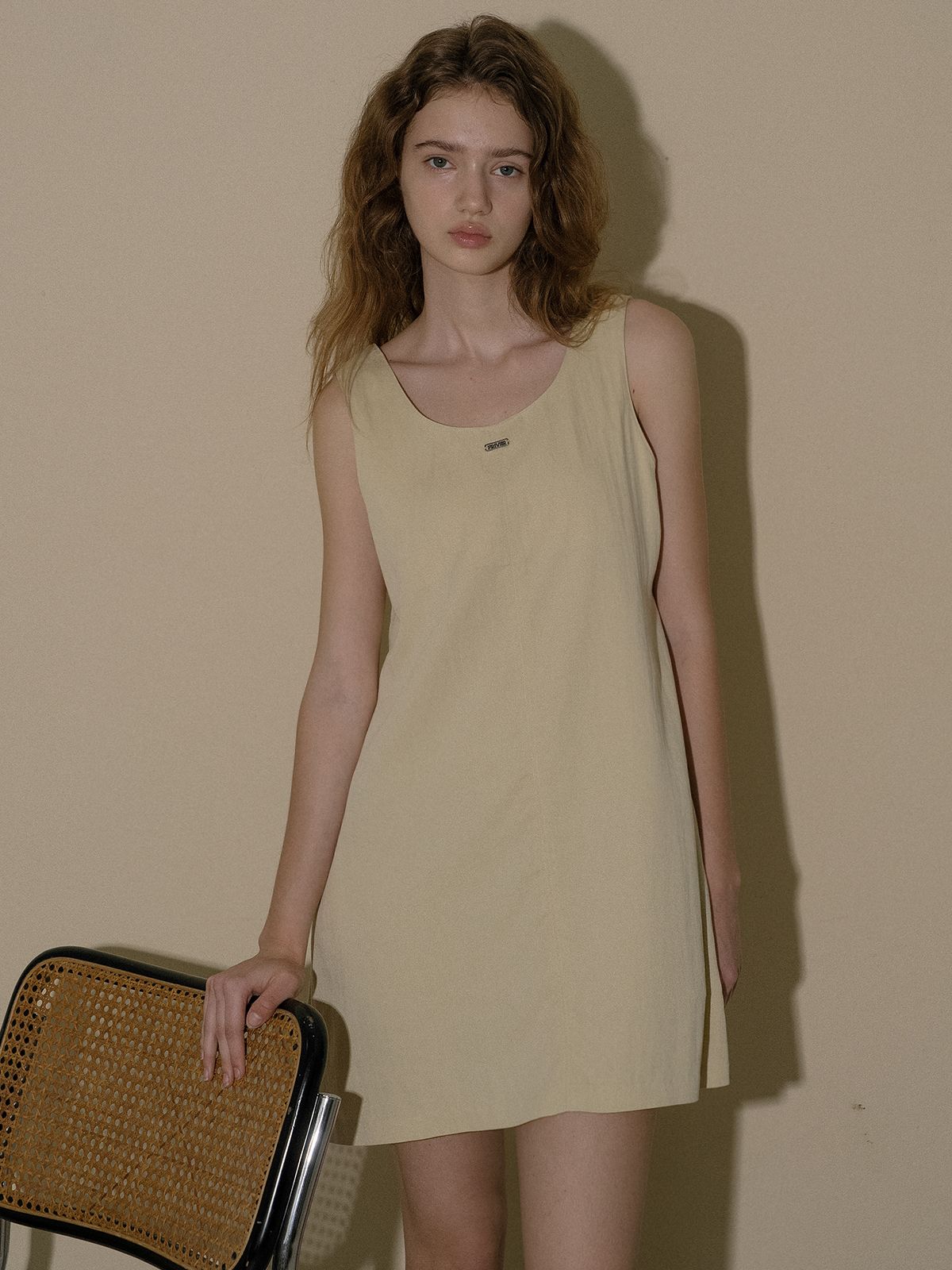 프리버07(FRIVER07) Sleeveless mini dress FRSU01OP02_Cream