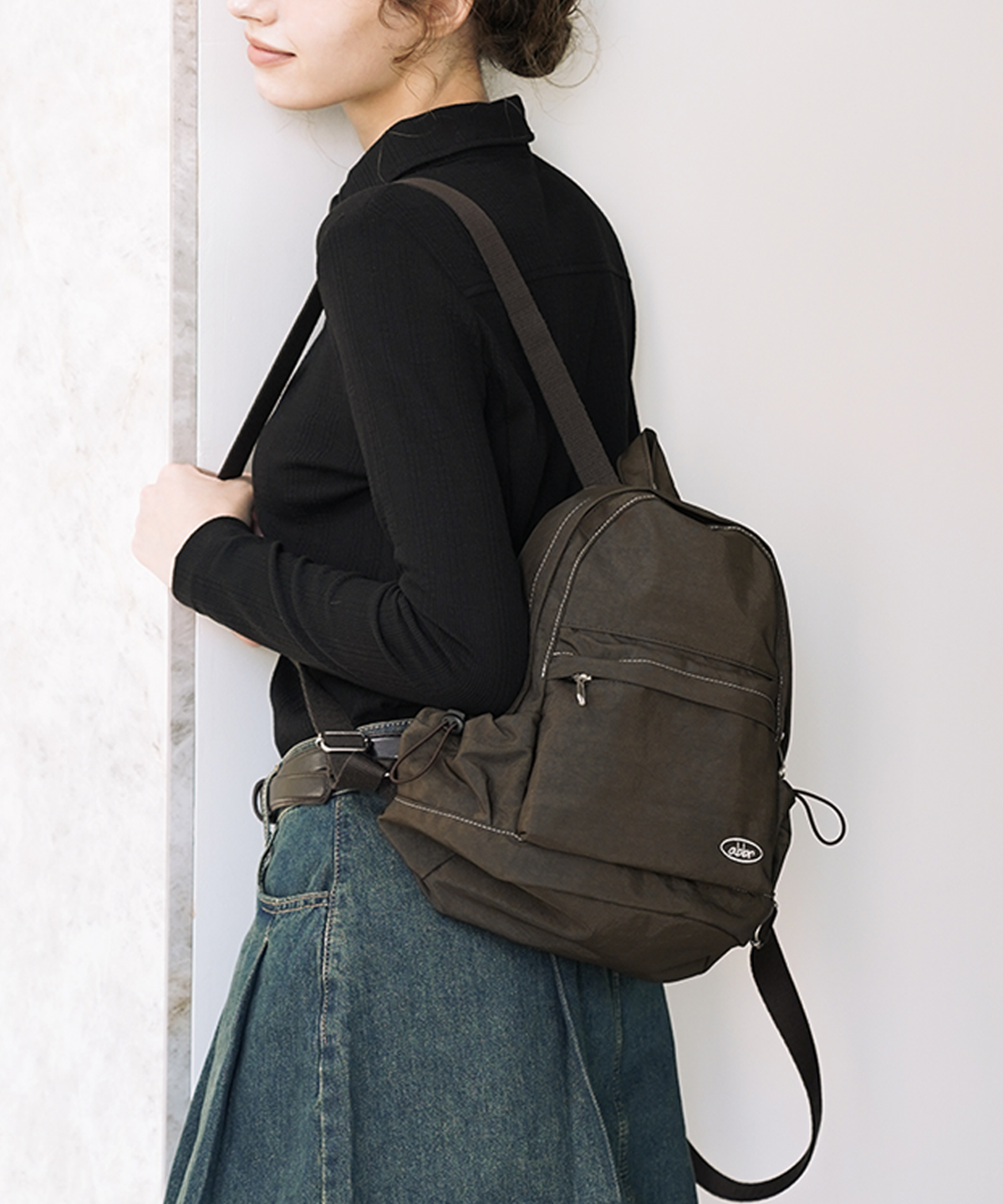 아브르(ABBR) 99s Mini Backpack _Brown