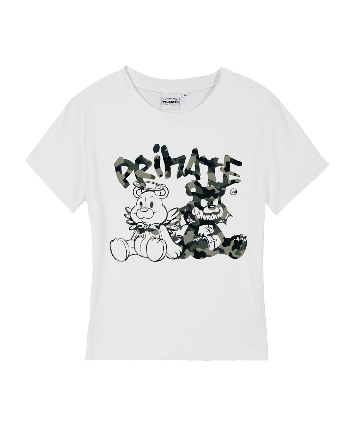 프라임에이트(PRIMATE) CAMO DEMIE 여성 슬림핏 반팔티셔츠 4 COLORS