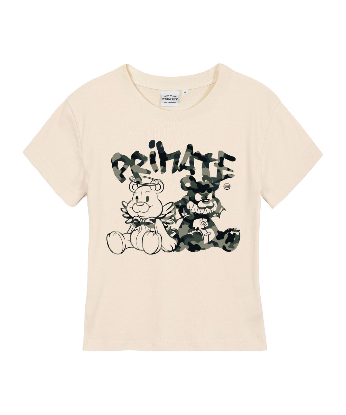 프라임에이트(PRIMATE) CAMO DEMIE 여성 슬림핏 반팔티셔츠 4 COLORS