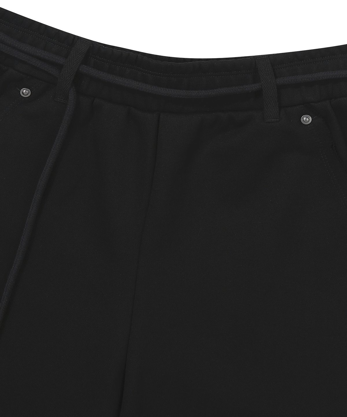 슈퍼드라이(SUPERDRY) W 러프컷 하프 스웻팬츠 블랙