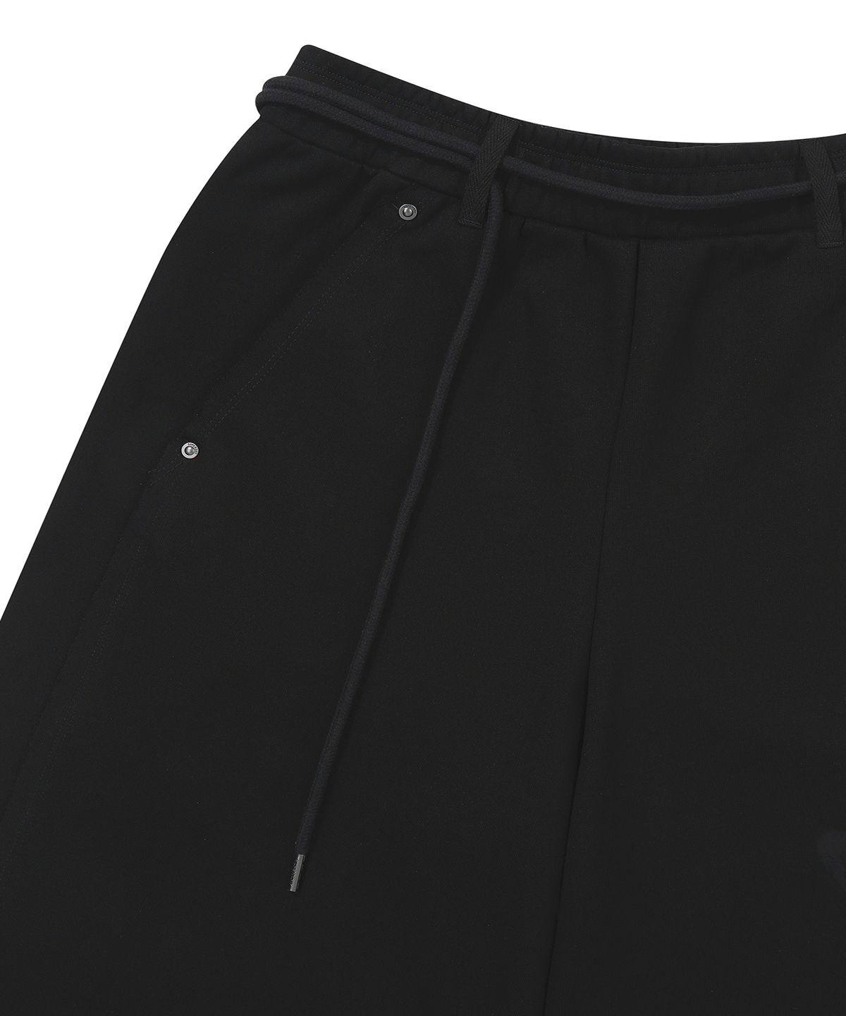 슈퍼드라이(SUPERDRY) W 러프컷 하프 스웻팬츠 블랙