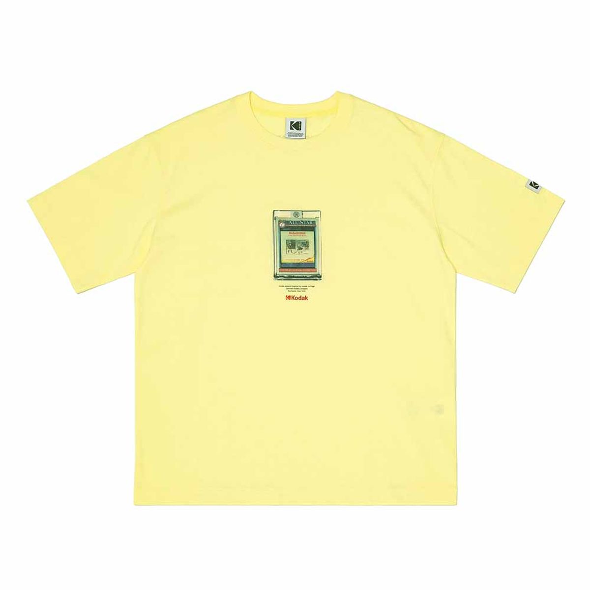 코닥(KODAK) 필름 슬라이드 에어로쿨 반팔티셔츠 YELLOW
