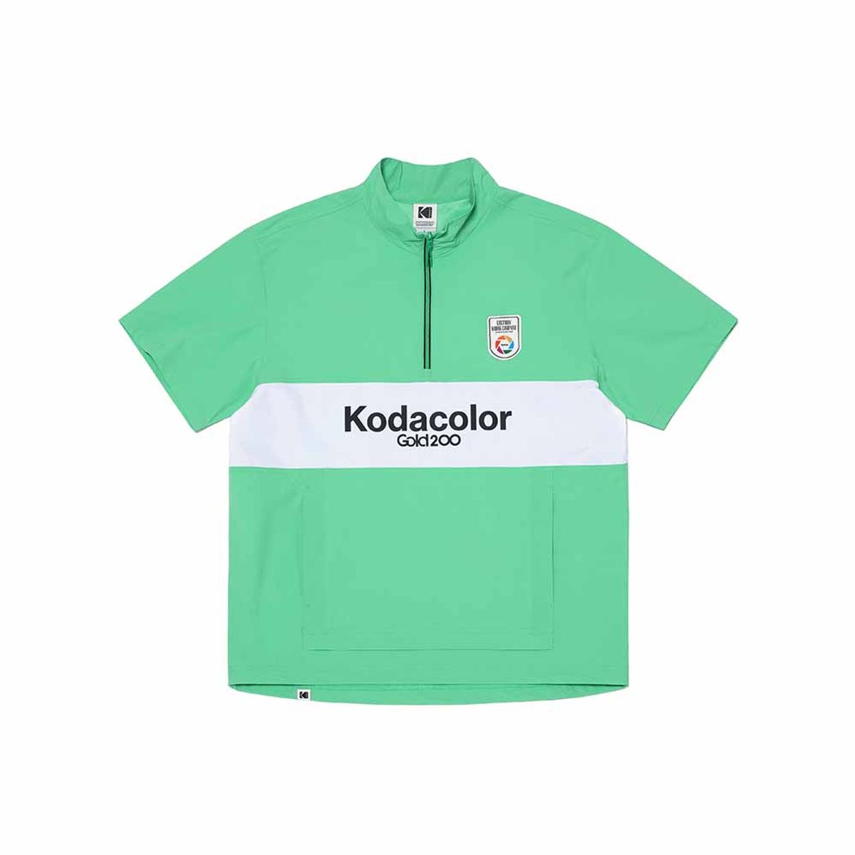 코닥(KODAK) 스테디움 스텐넥 우븐 티셔츠 GREEN