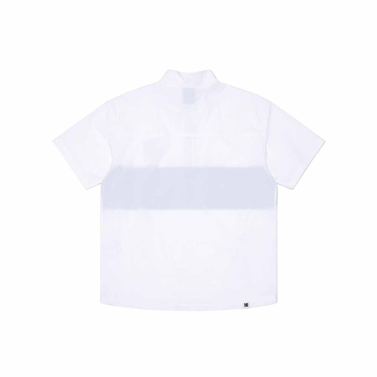코닥(KODAK) 스테디움 스텐넥 우븐 티셔츠 WHITE