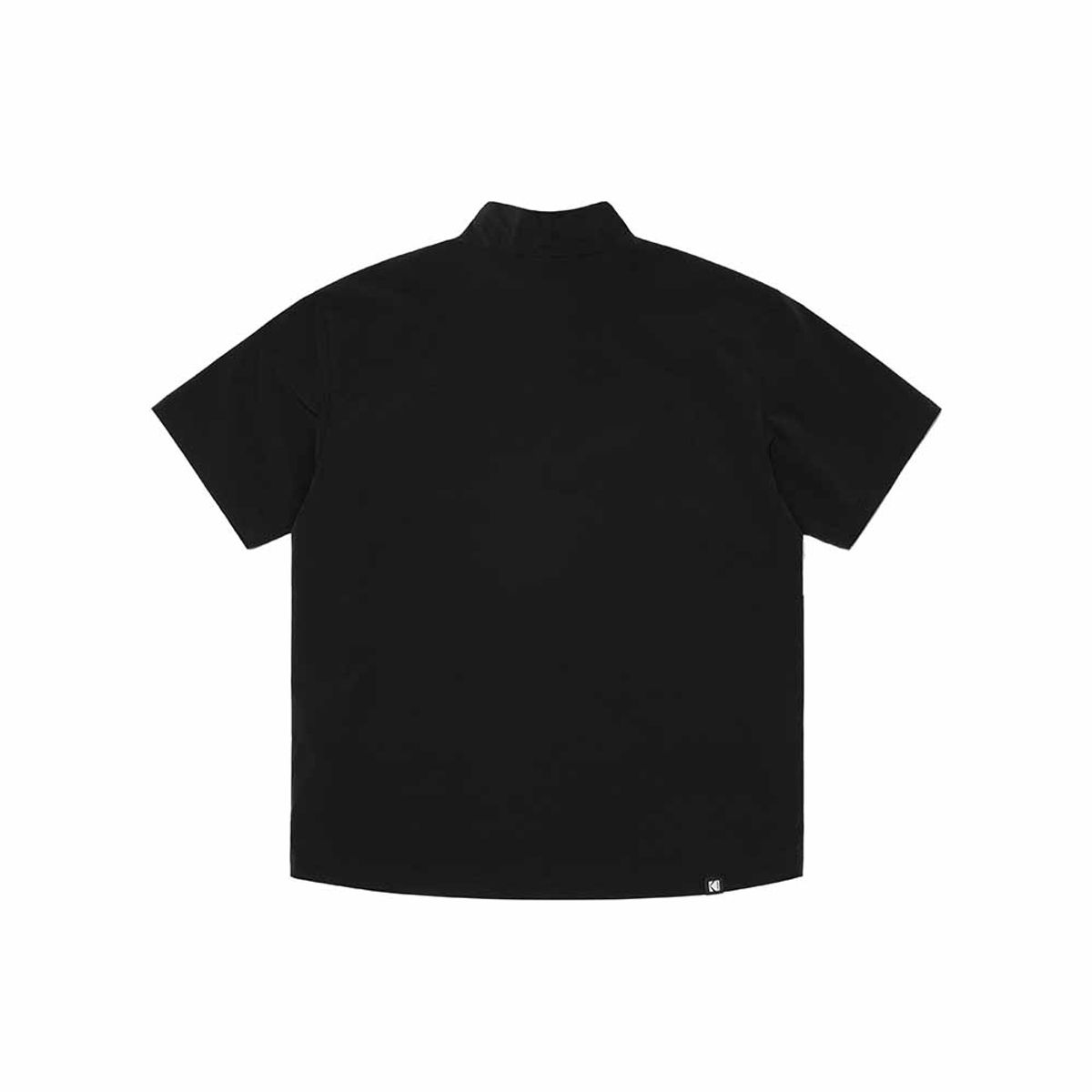 코닥(KODAK) 스테디움 스텐넥 우븐 티셔츠 BLACK