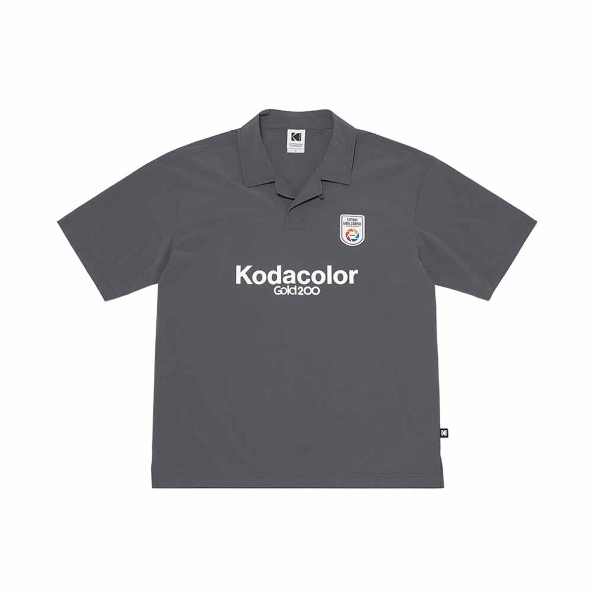 코닥(KODAK) 스테디움 우븐 카라 티셔츠 CHARCOAL