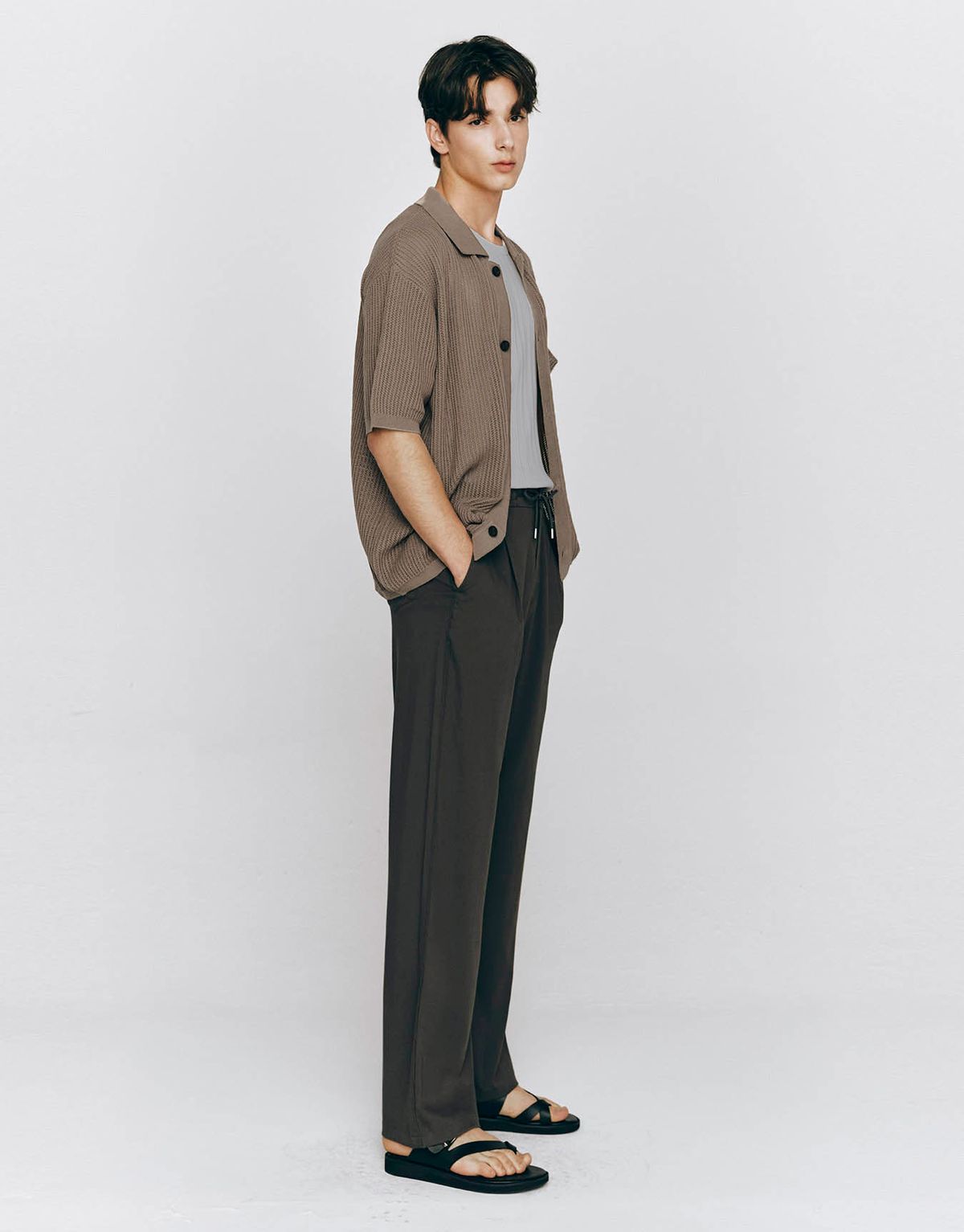 컨셉원(CONCEPTS1ONE) 크로쉐 반팔 가디건 10055533/055533 [2color]