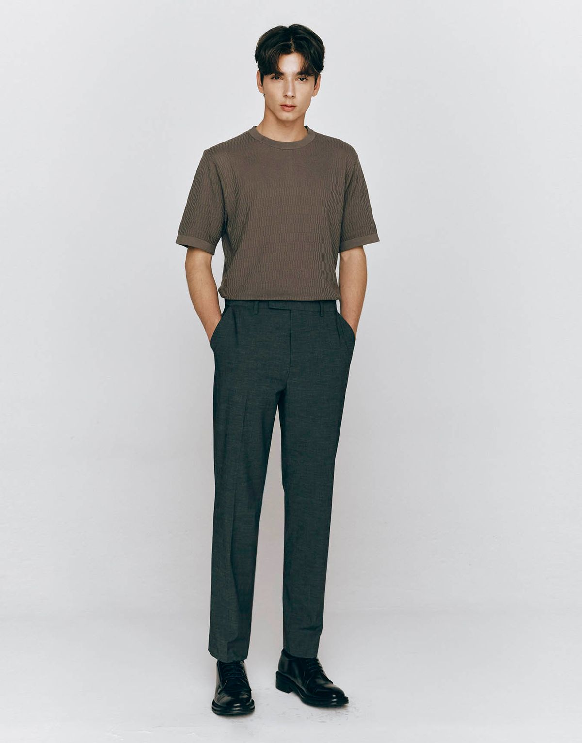 컨셉원(CONCEPTS1ONE) 크루넥 반팔 니트 스웨터 10055531/055531 [2color]