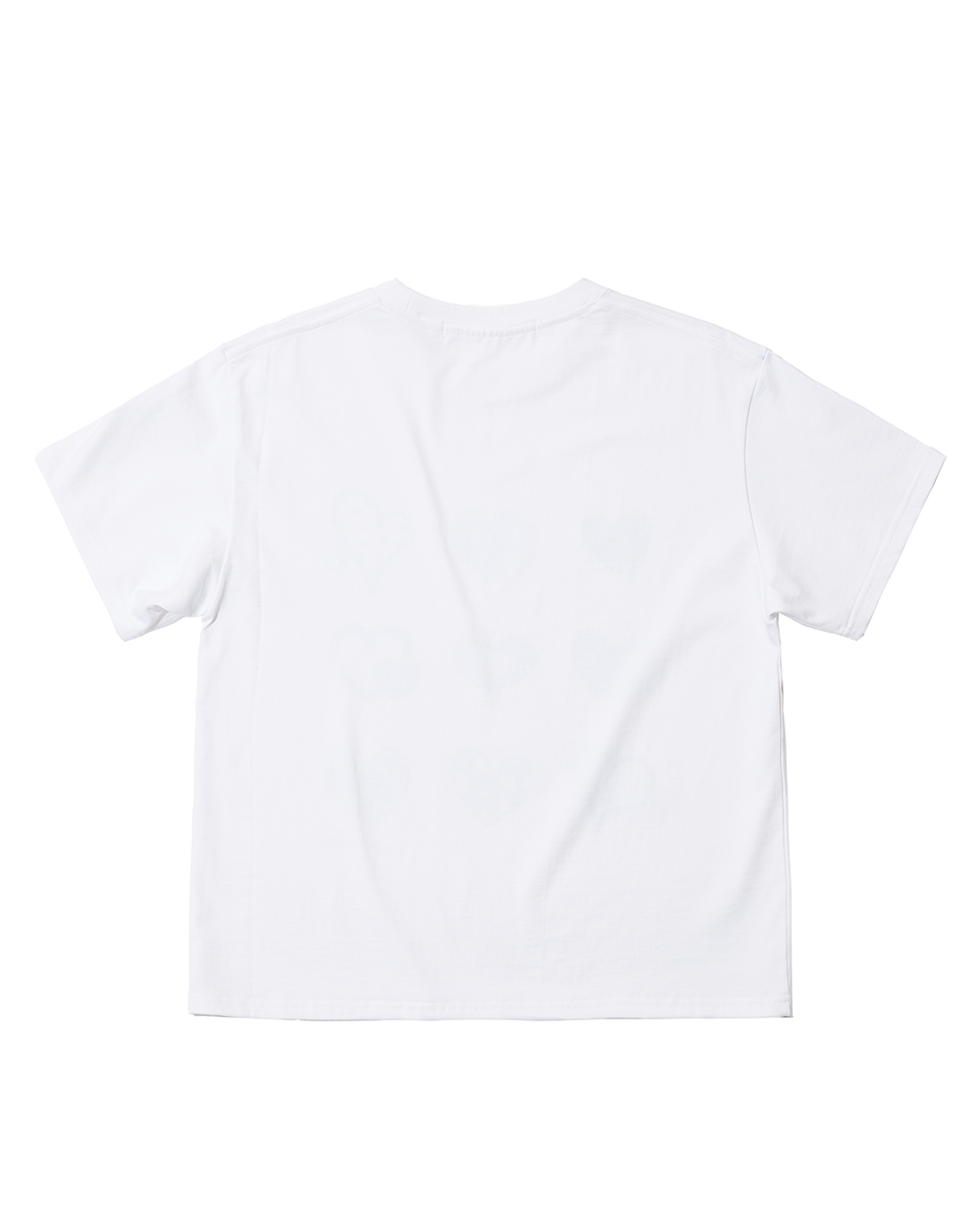 더뮤지엄비지터(THEMUSEUMVISITOR) 9 HEART DRAWING T-SHIRTS (OFF WHITE)
