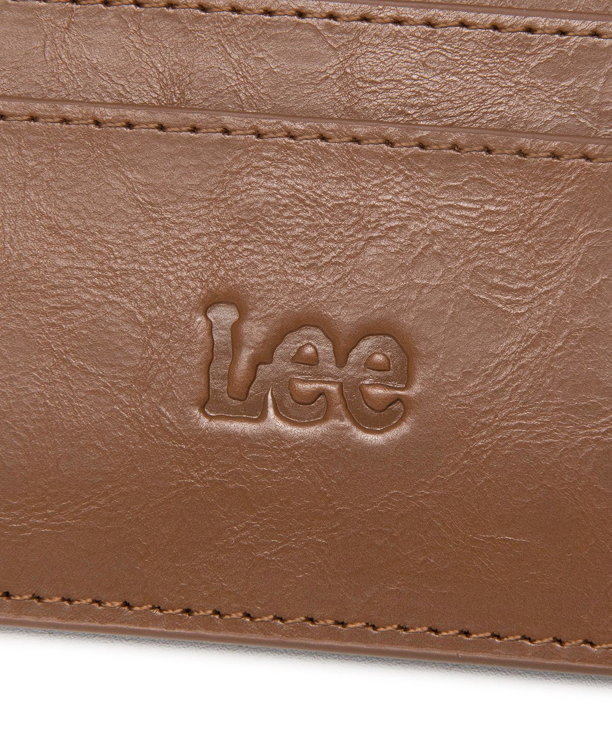 리(LEE) 레더 카드 홀더 브라운