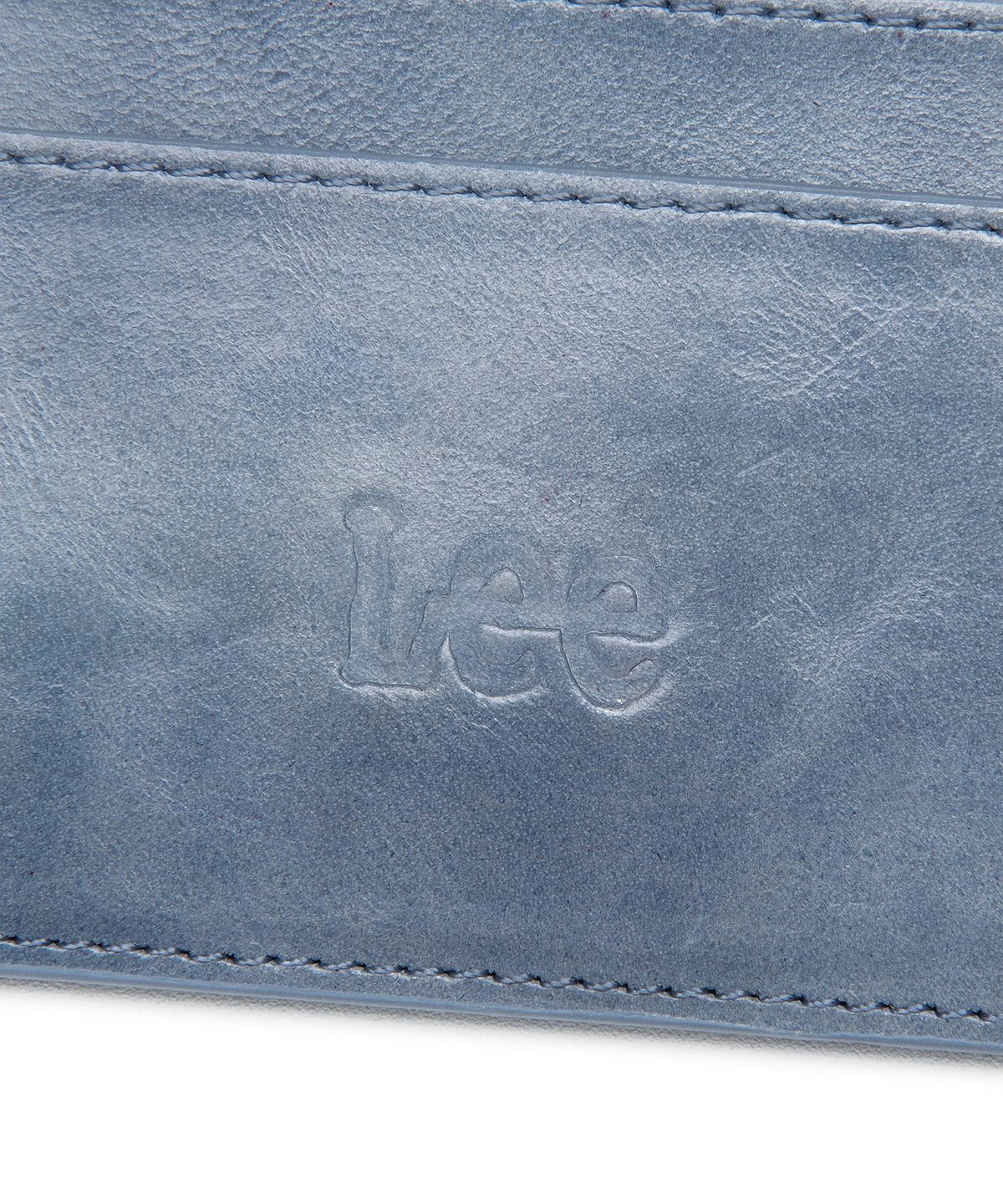 리(LEE) 레더 카드 홀더 블루