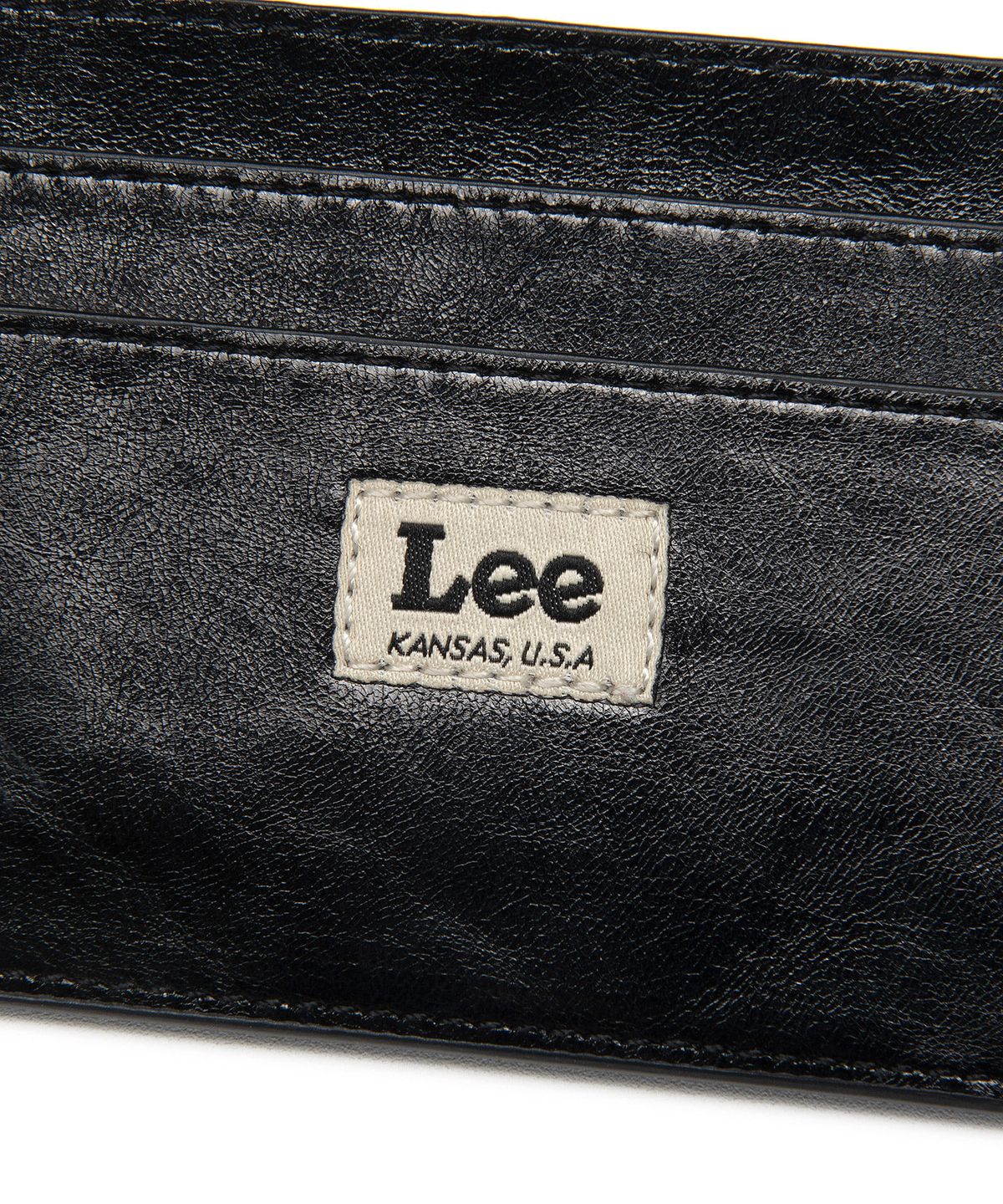 리(LEE) 레더 카드 홀더 블랙