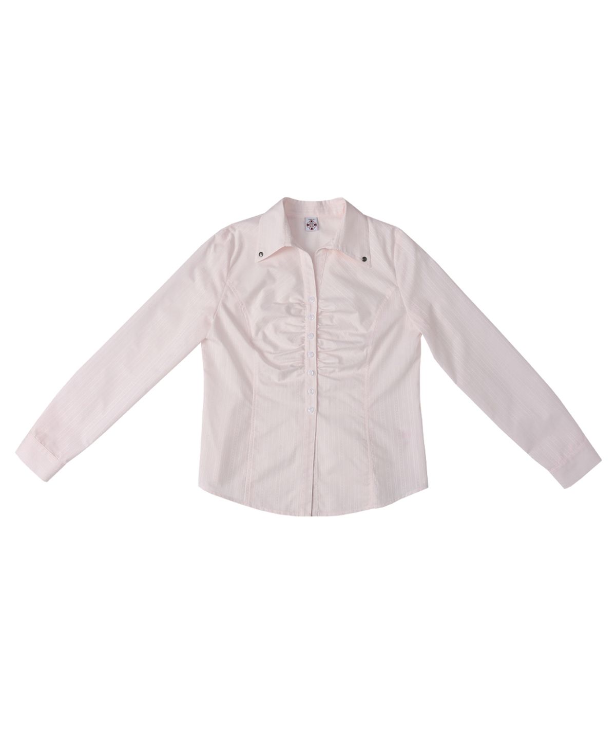 시월107(SIWL107) Silky Jacquard Shirt (Light Pink)