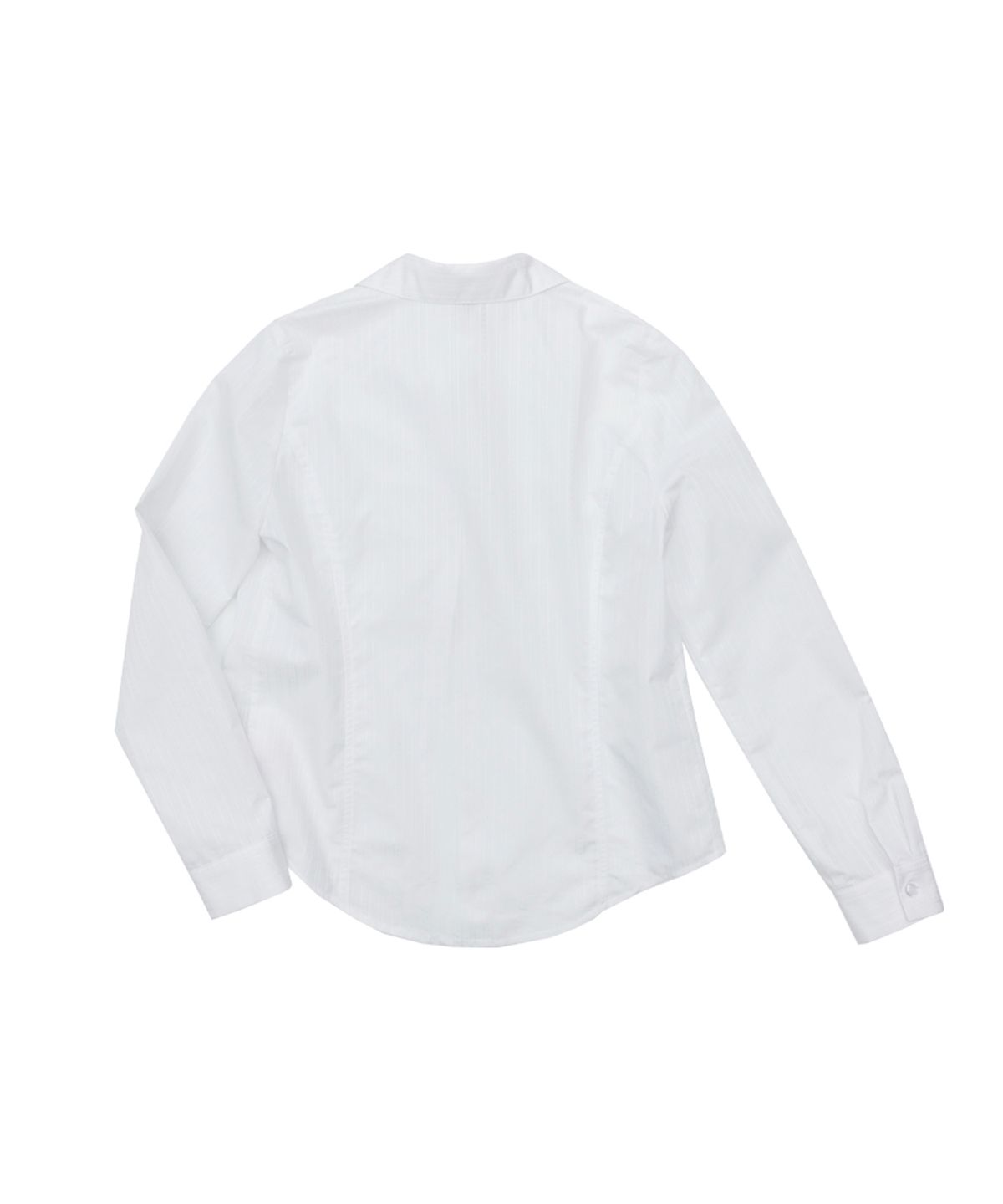 시월107(SIWL107) Silky Jacquard Shirt (White)
