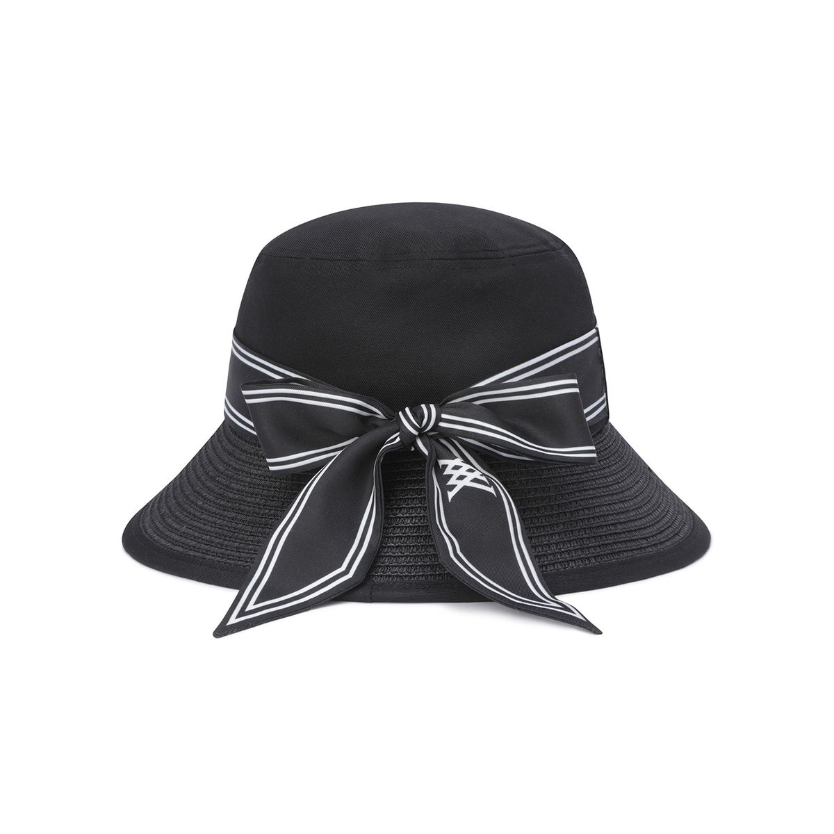 어뉴골프(ANEW GOLF) WOMEN TROPICAL SCARF BUCKETHAT_BK