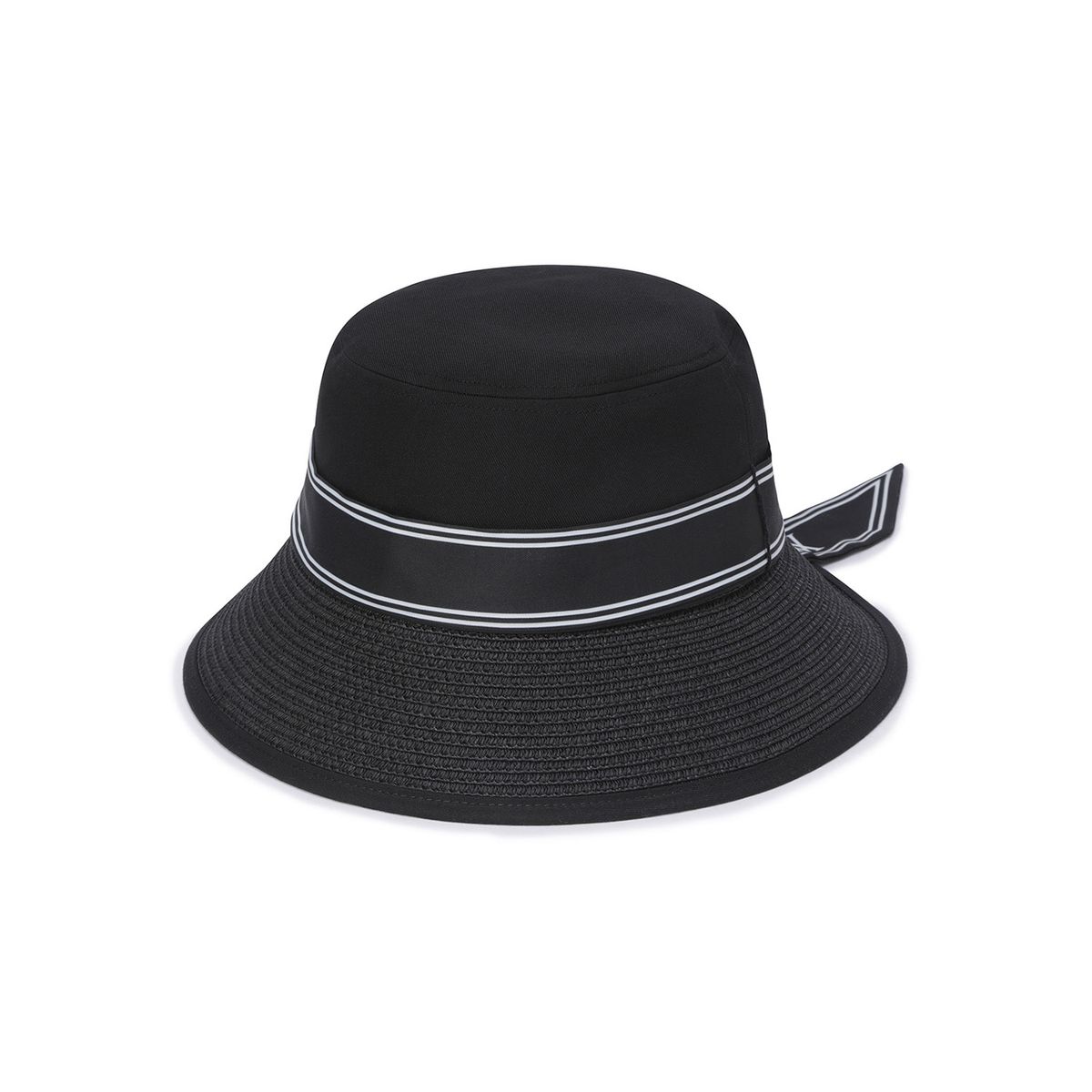 어뉴골프(ANEW GOLF) WOMEN TROPICAL SCARF BUCKETHAT_BK
