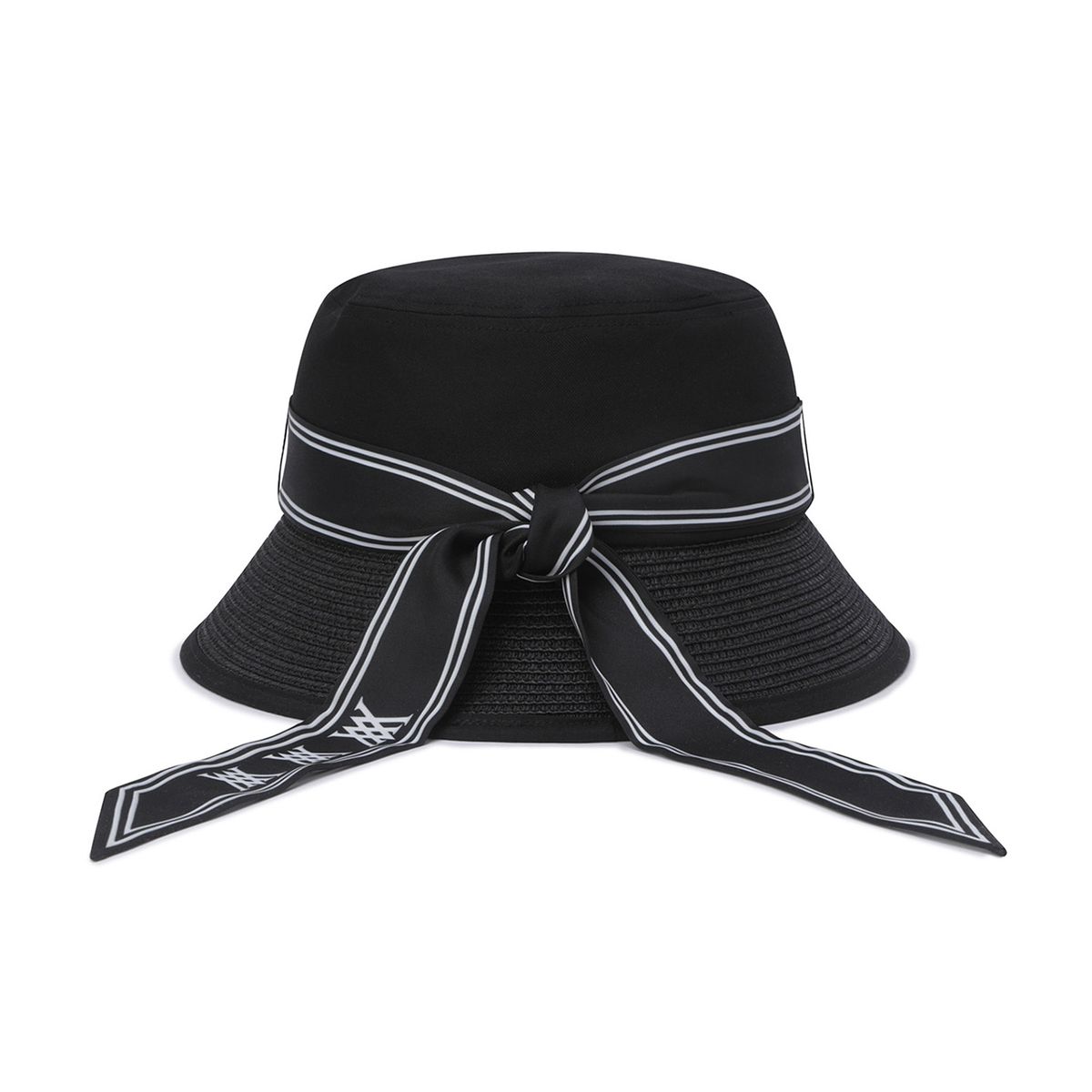 어뉴골프(ANEW GOLF) WOMEN TROPICAL SCARF BUCKETHAT_BK