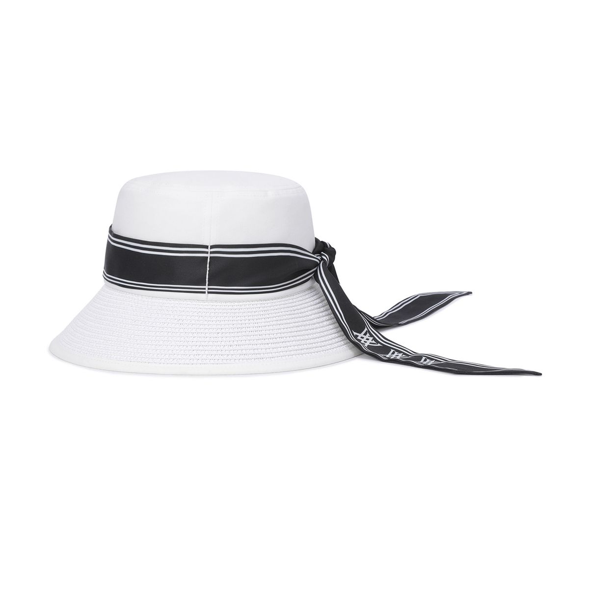 어뉴골프(ANEW GOLF) WOMEN TROPICAL SCARF BUCKETHAT_WH