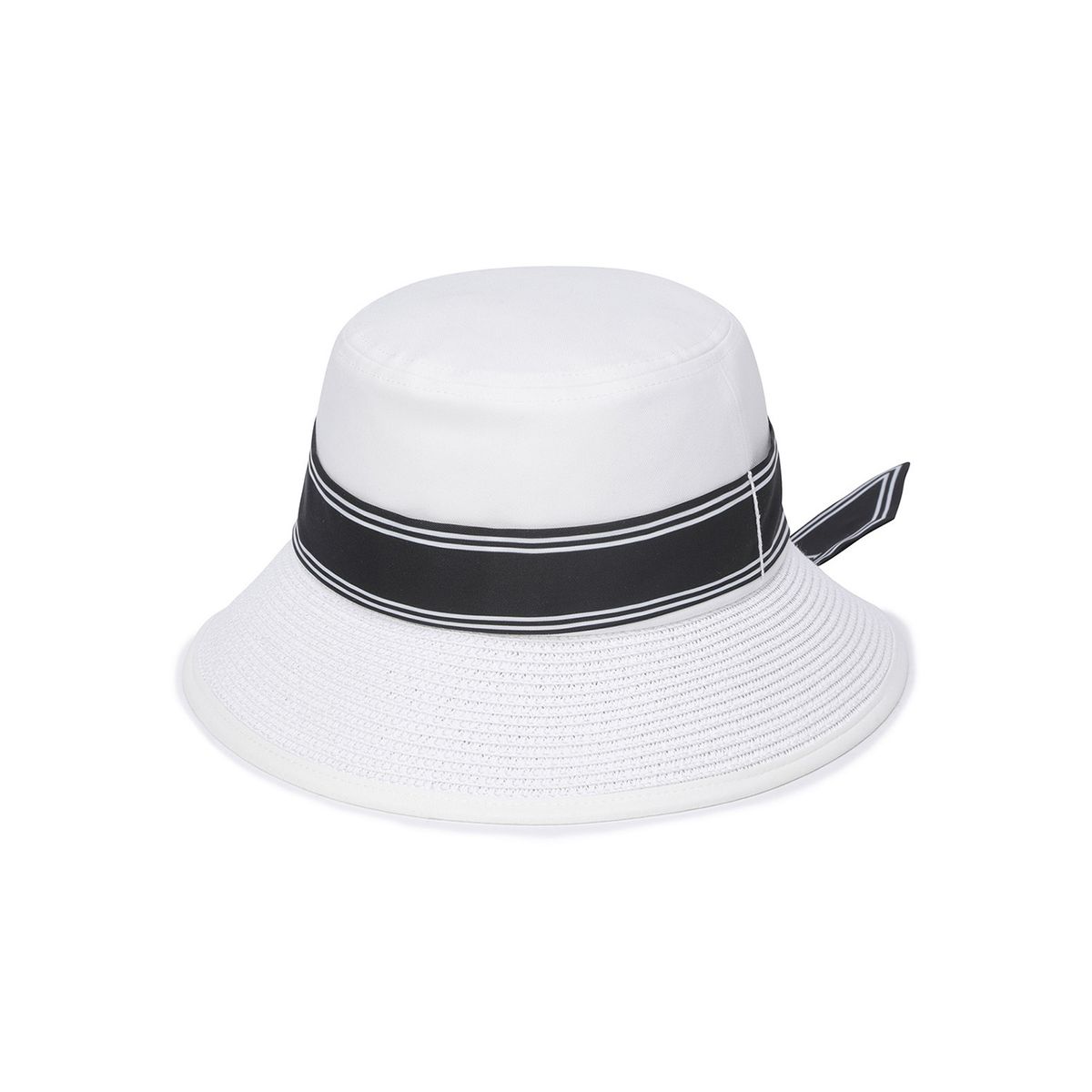 어뉴골프(ANEW GOLF) WOMEN TROPICAL SCARF BUCKETHAT_WH