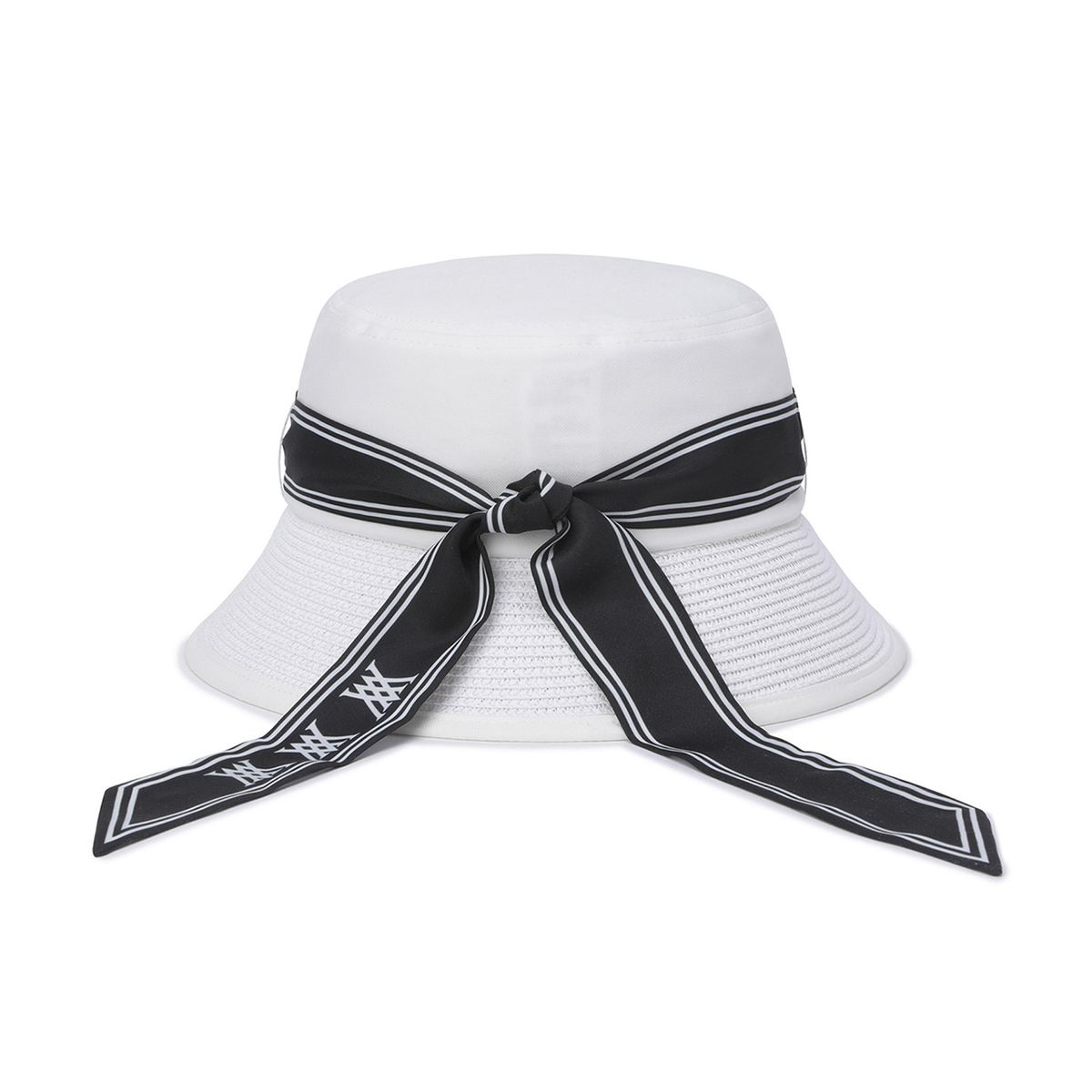 어뉴골프(ANEW GOLF) WOMEN TROPICAL SCARF BUCKETHAT_WH